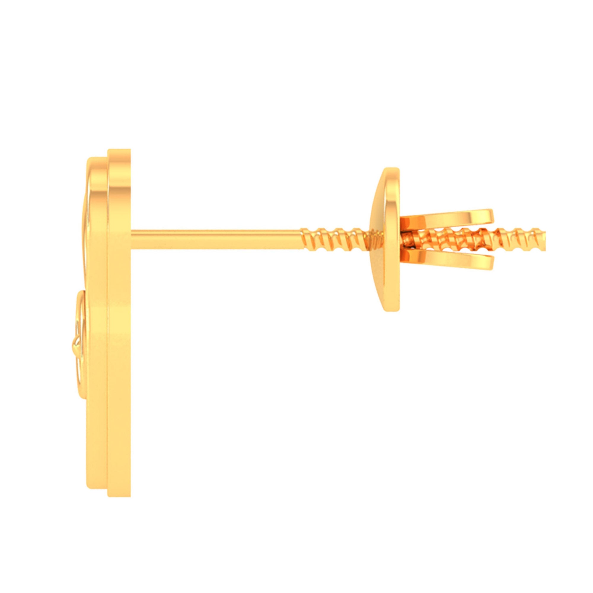 Gold Plated Panda Earrings for Girls