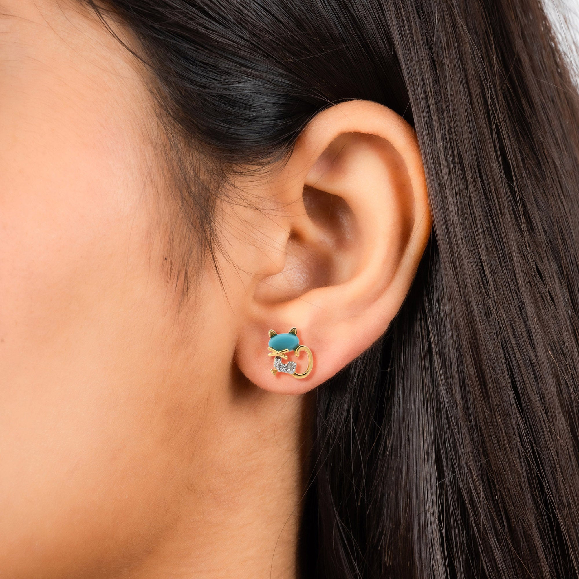 Cat Earrings for Kids