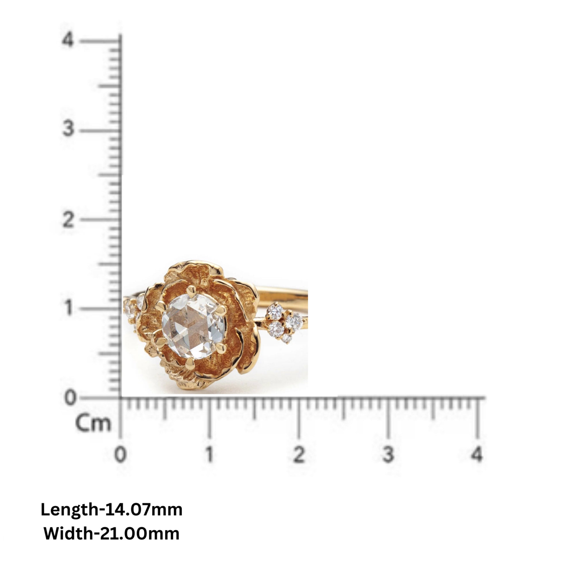 Luxury Floral Diamond Ring