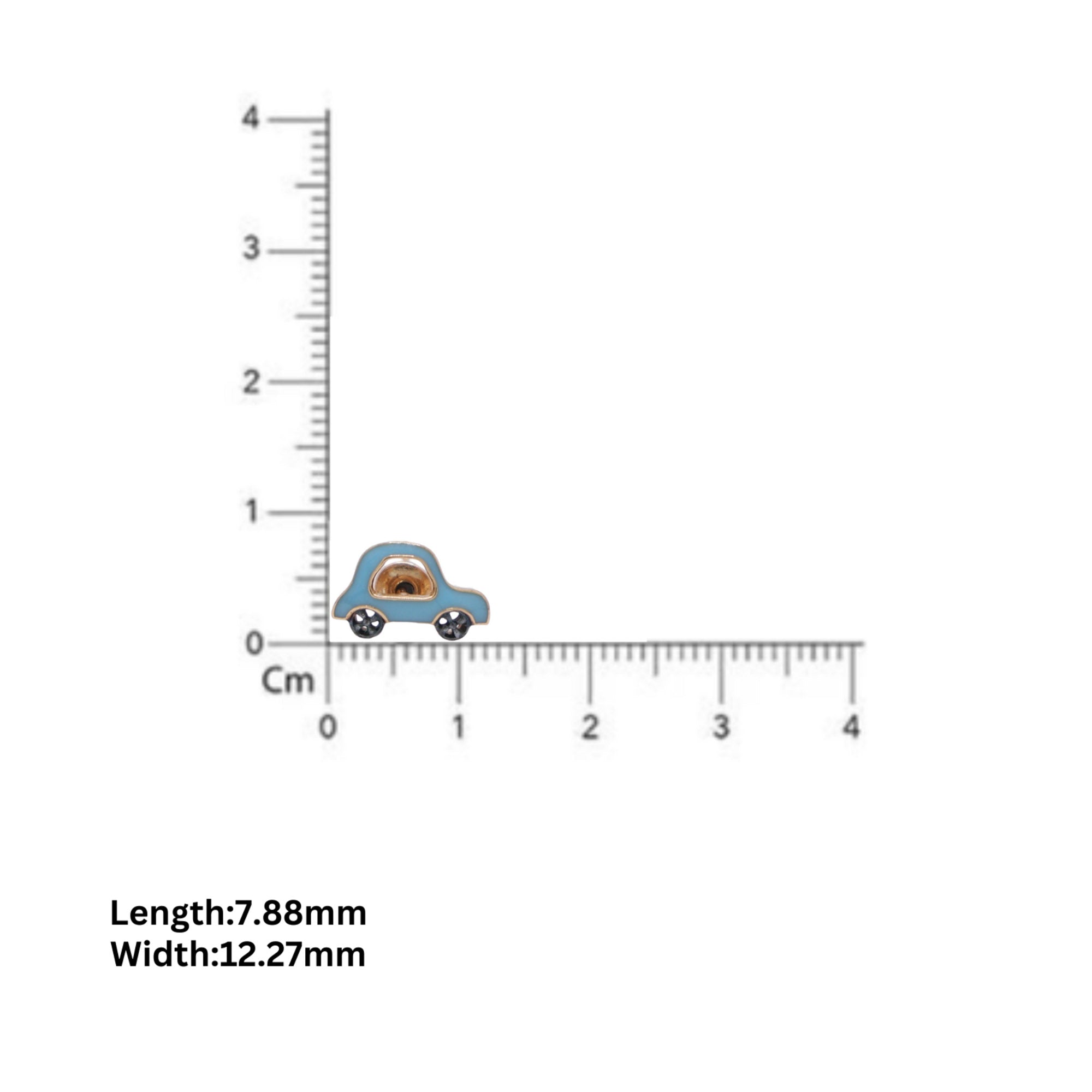 Blue Car Kids Earrings