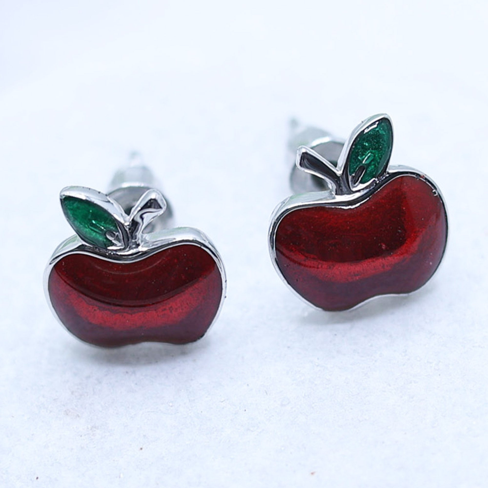 Kids Apple Stud Earrings