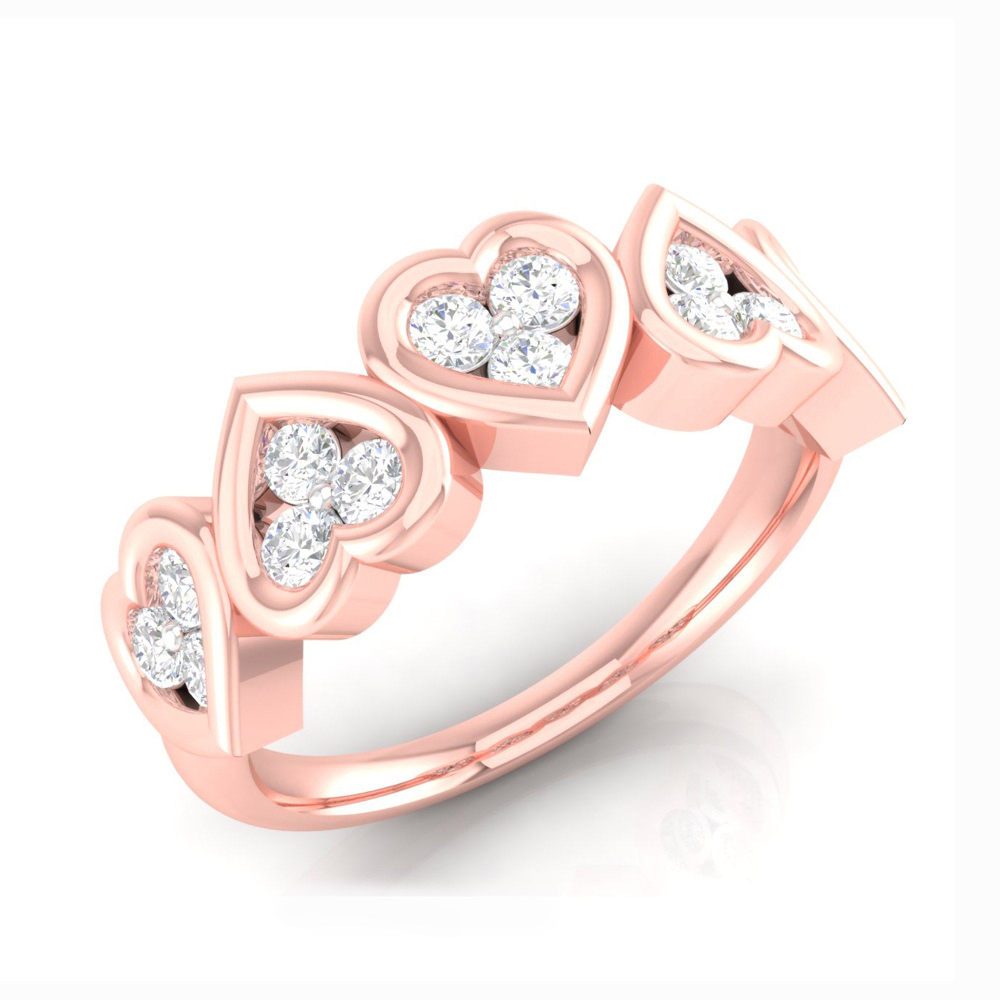 Multi Heart Diamond Ring