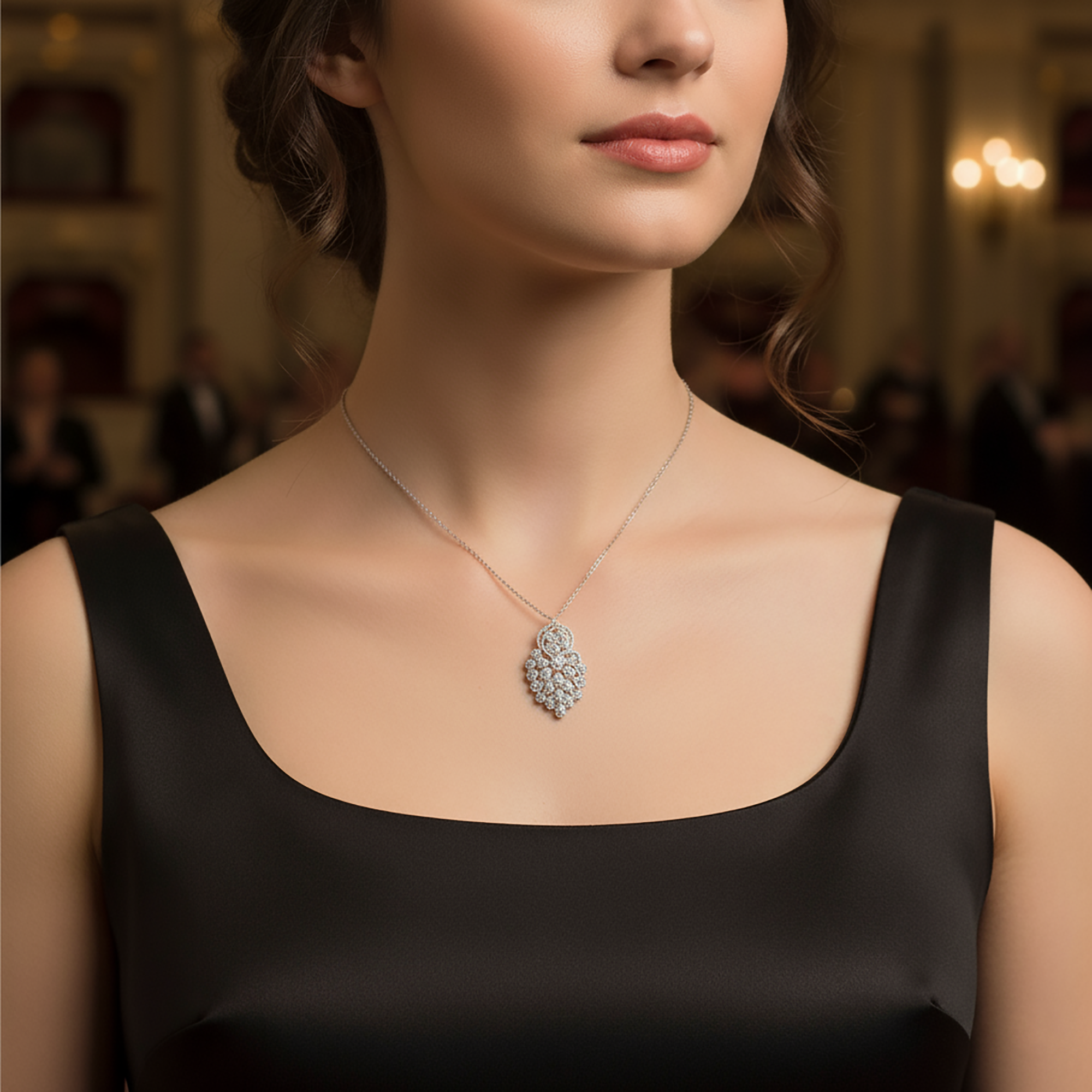 Stunning American Diamond Pendant