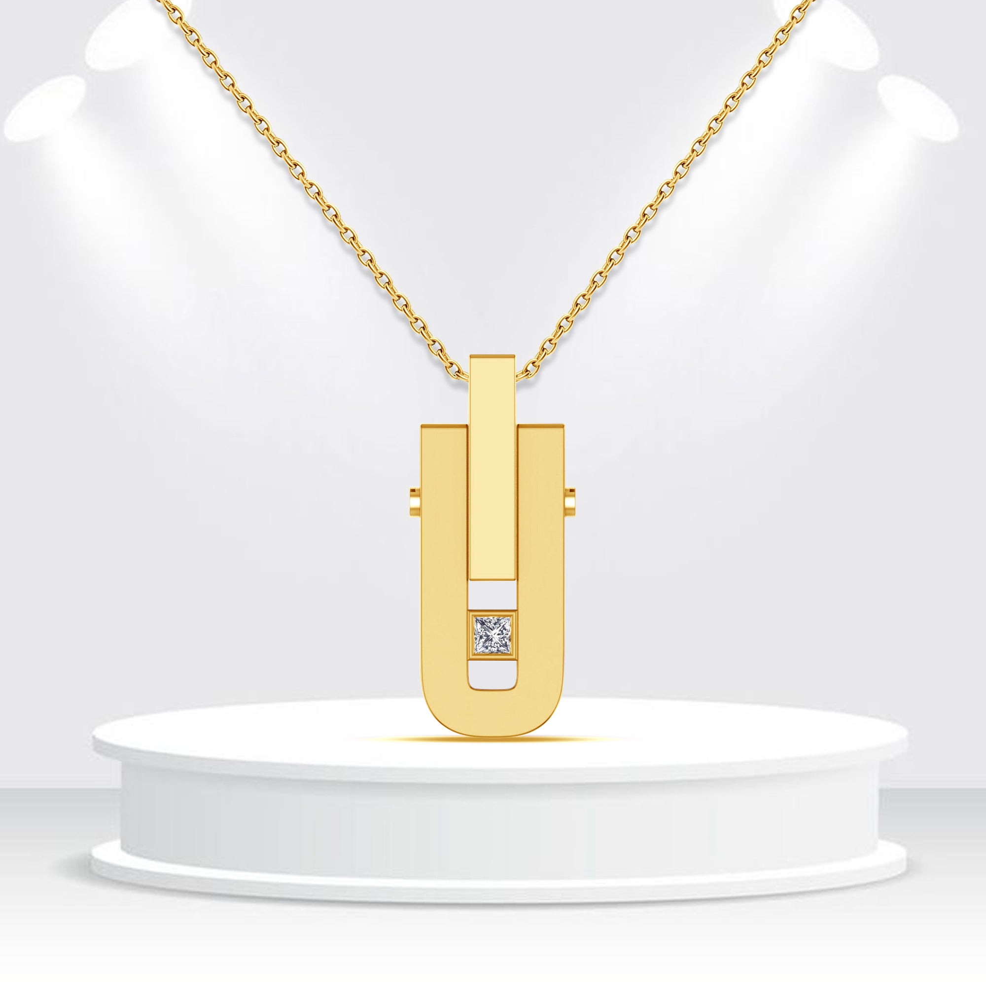 Men’s Real Yellow Gold Plated Pendant