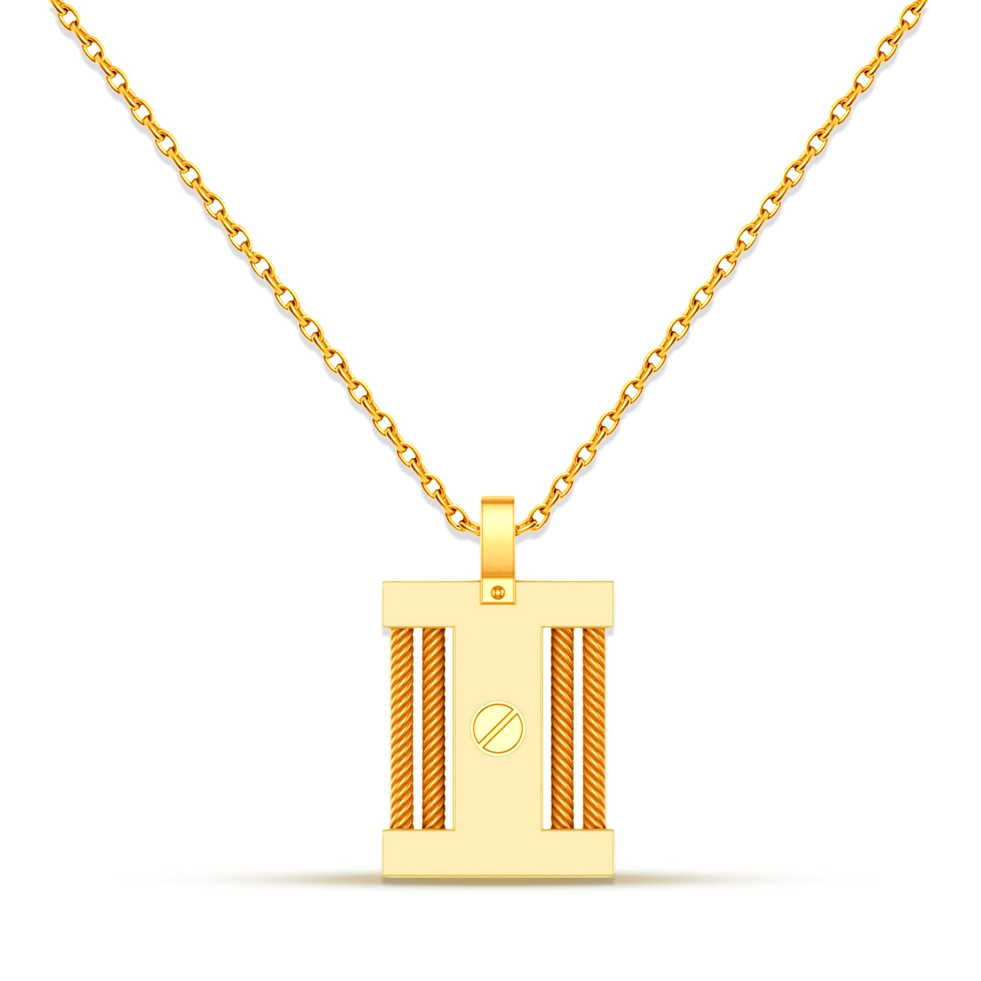 Men’s Fashion Pendant in Yellow Gold