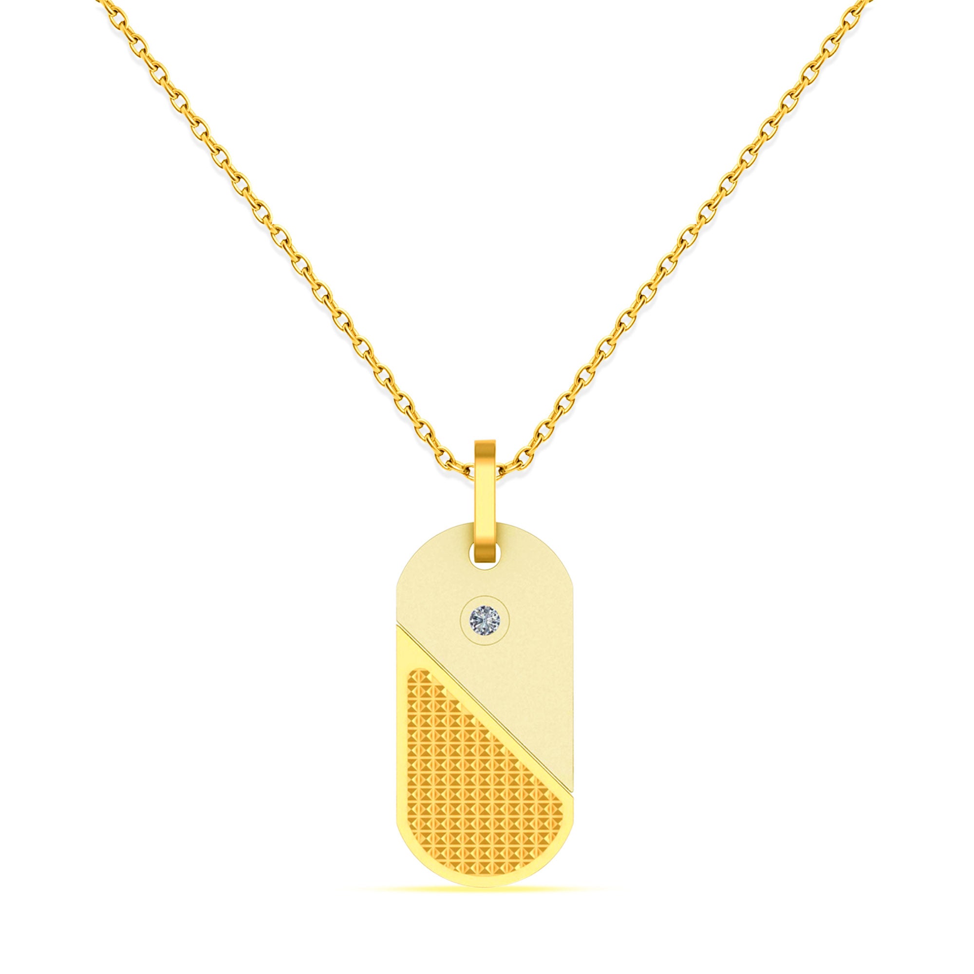 Stylish Men’s Vermeil Yellow Gold Plated Pendant