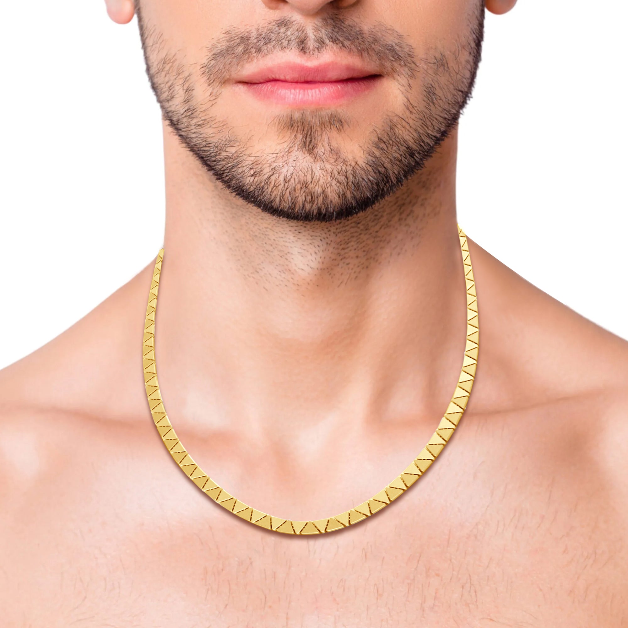 Men’s Geometric Gold Chain