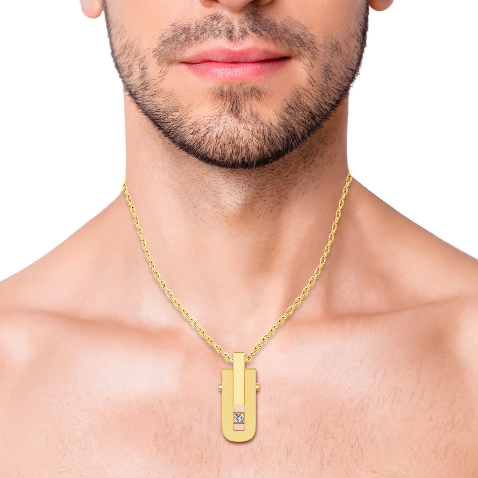 Men’s Real Yellow Gold Plated Pendant