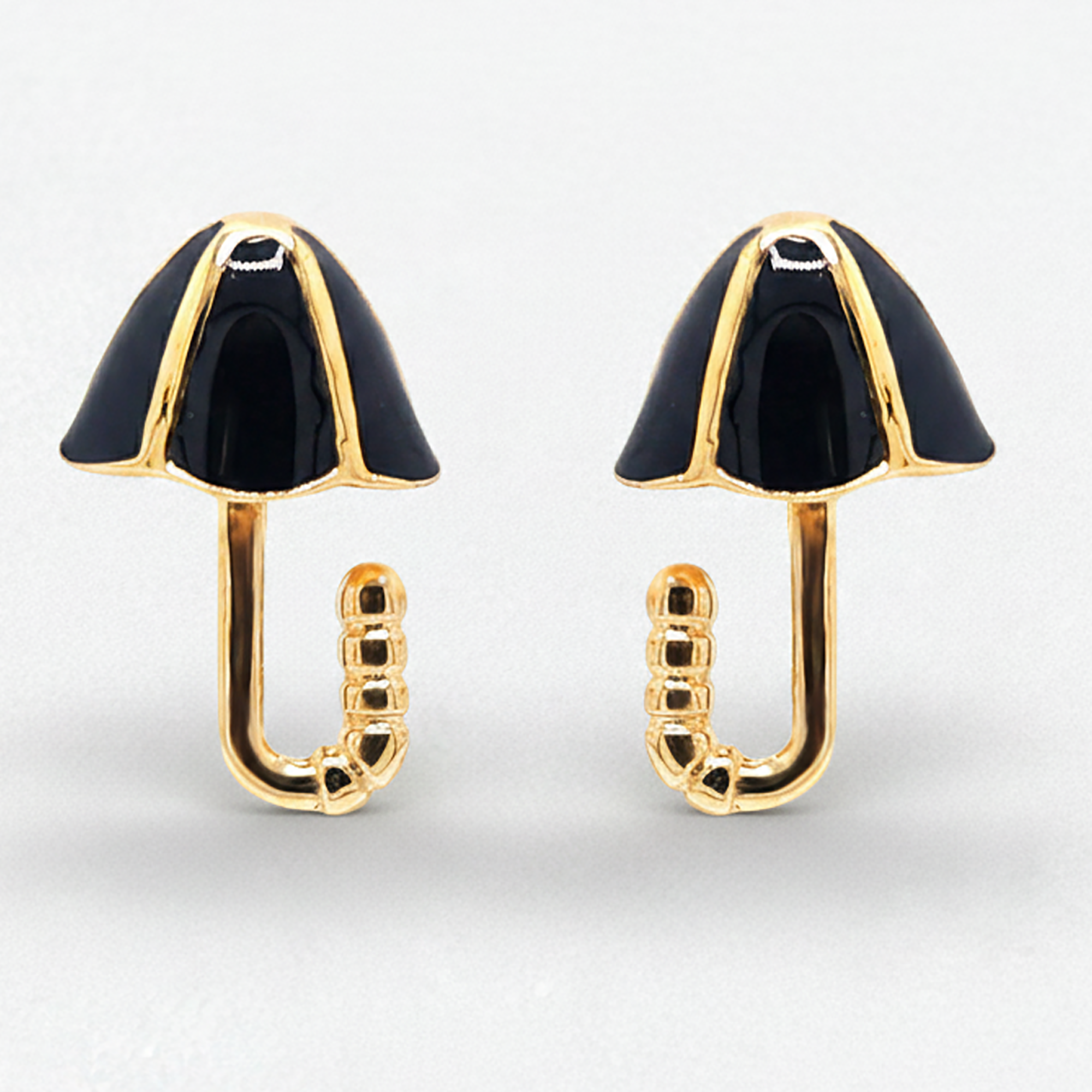 Gold Plated Kids Umbrella Earrings