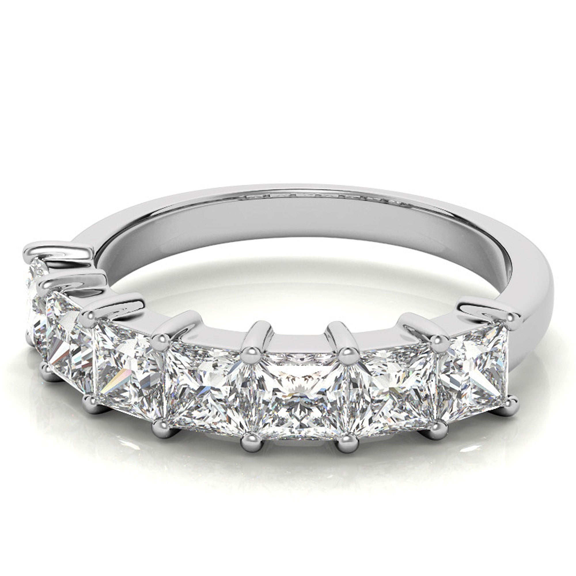 Princess Cut Seven Stone Ring