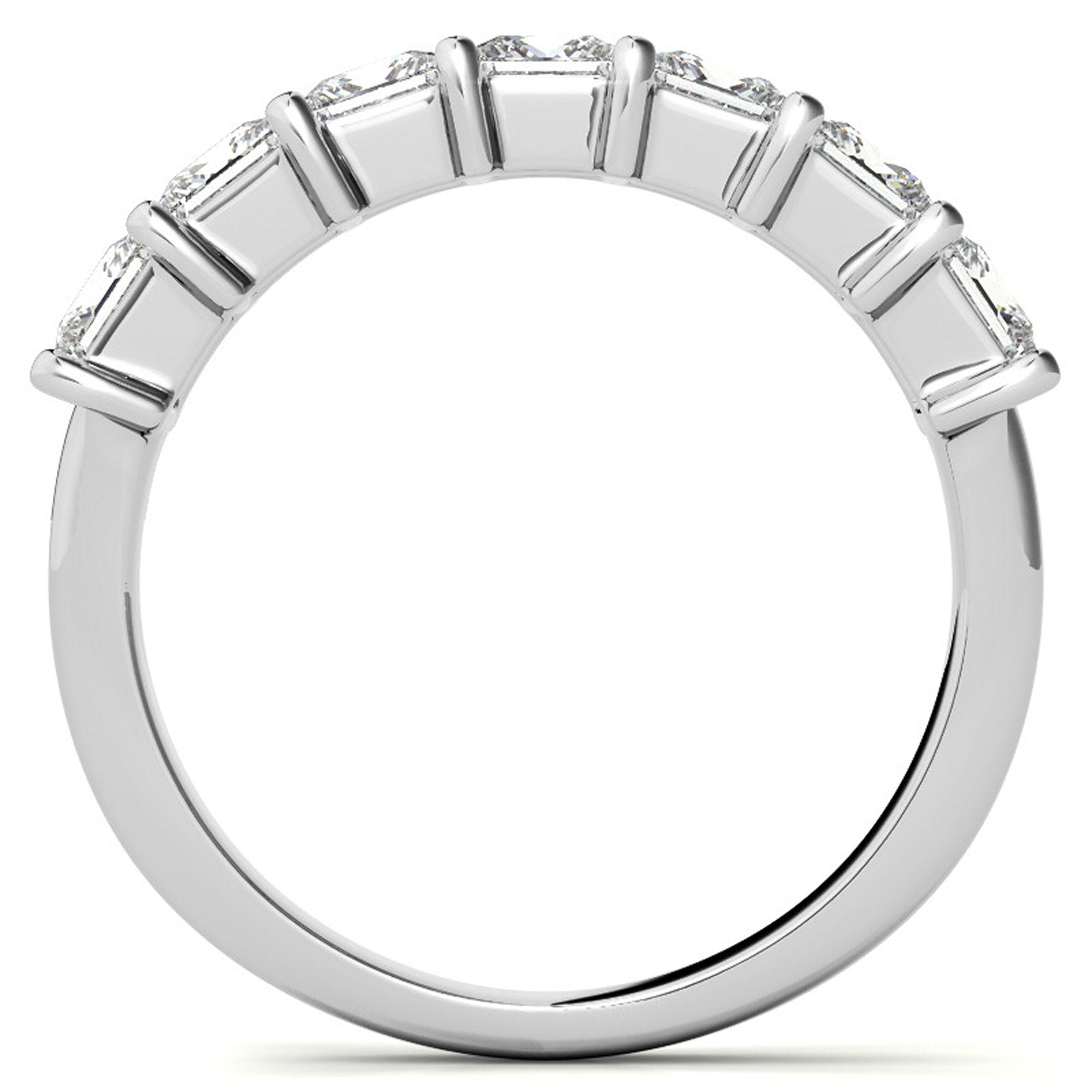 Princess Cut Seven Stone Ring