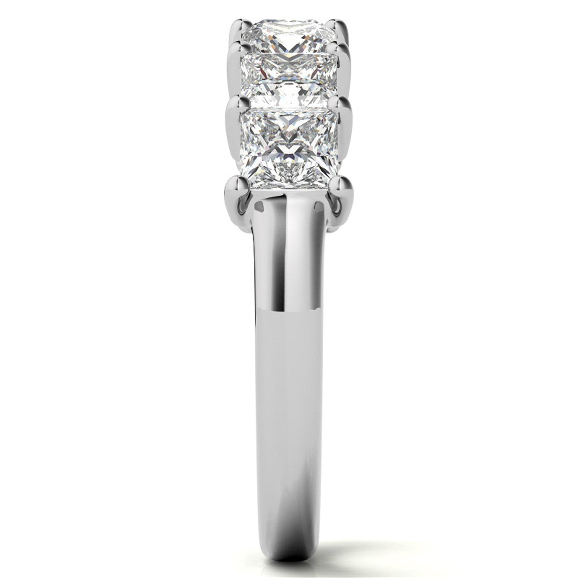 Princess Cut Seven Stone Ring