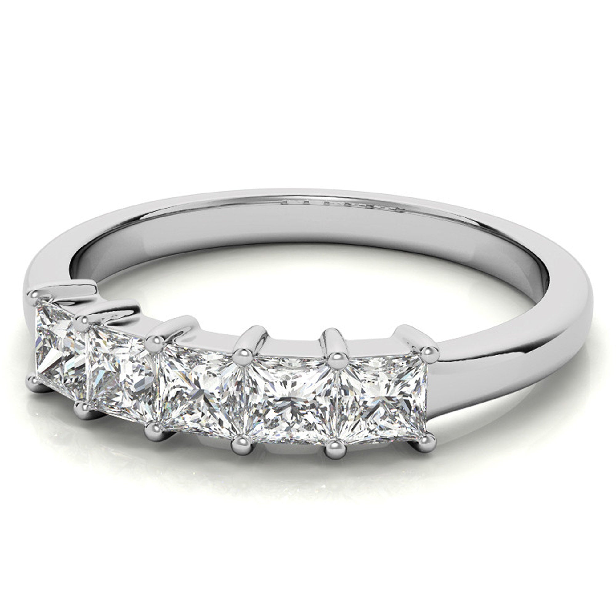 Five Stone Princess Cut Ring