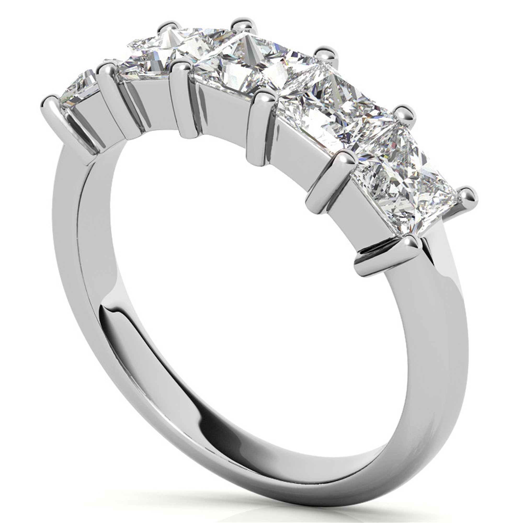 Elegant Five Stone Sparkle Ring