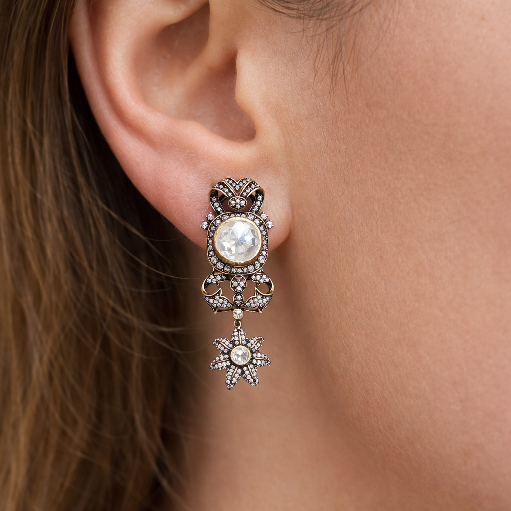 Queen Anarkali Floral Dangler