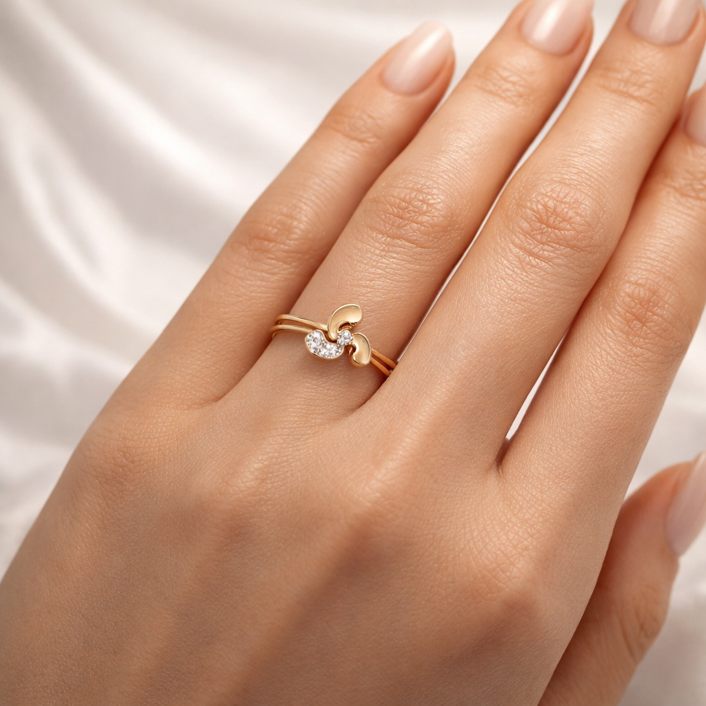 Adjustable Petal Spark Floral Ring