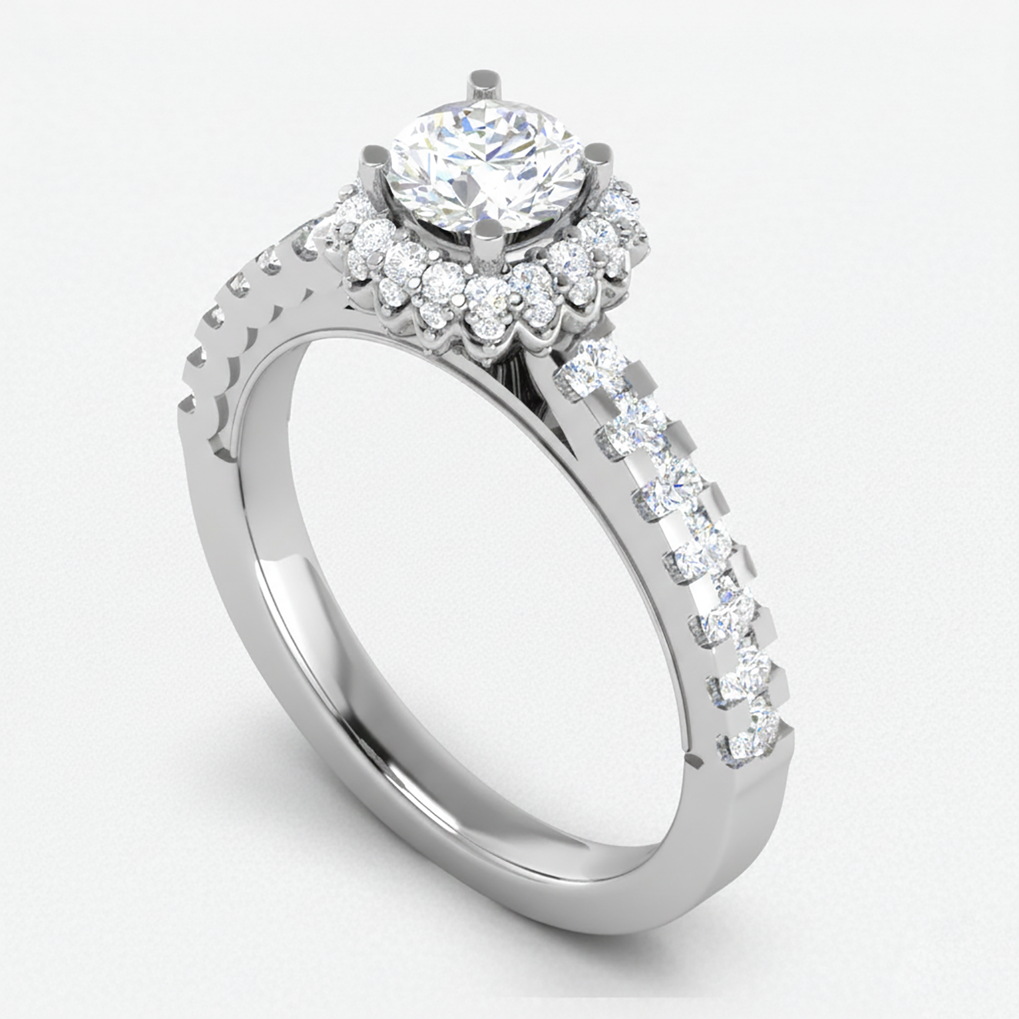 Timeless Sterling Silver Halo Ring
