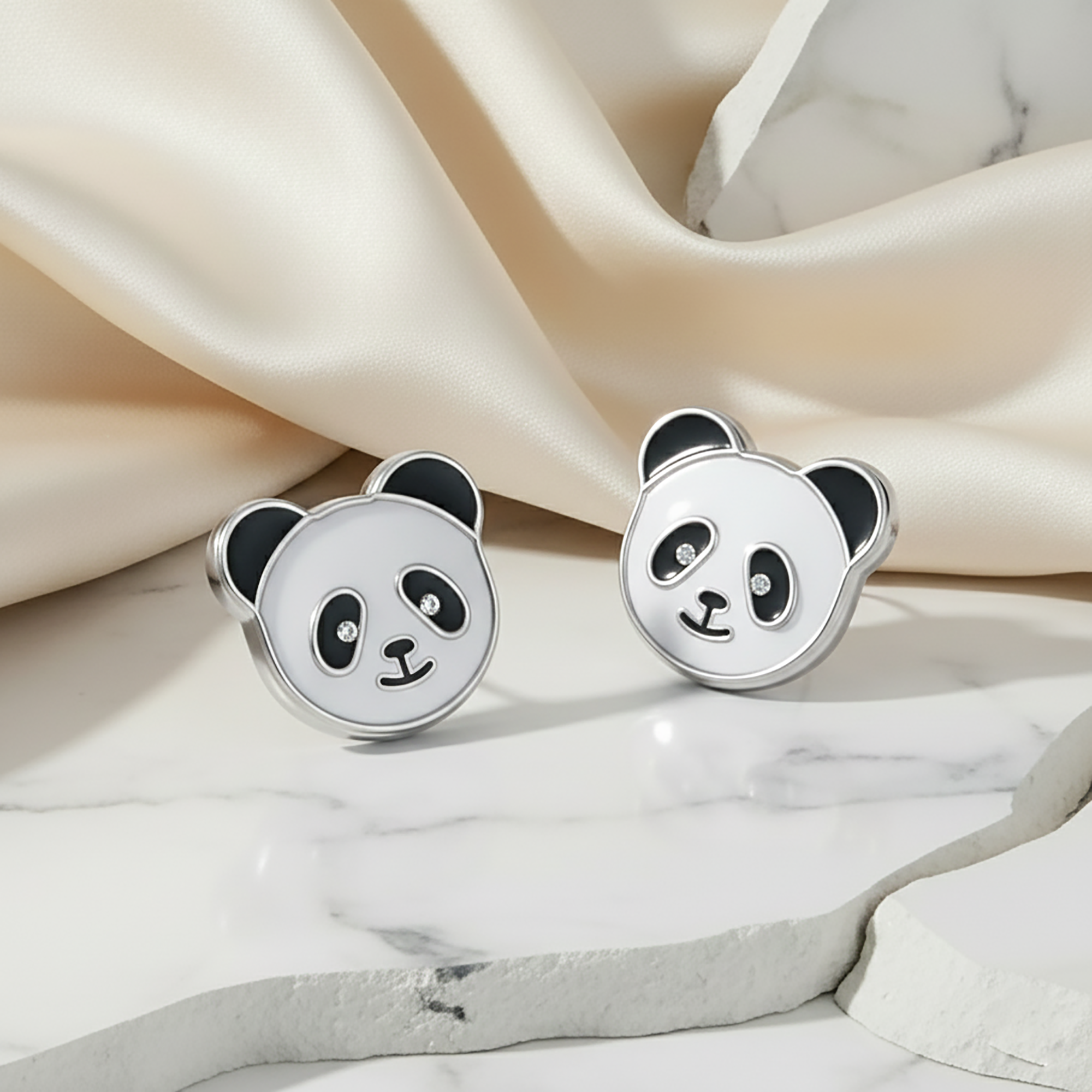 Cute Panda Earrings for Girls