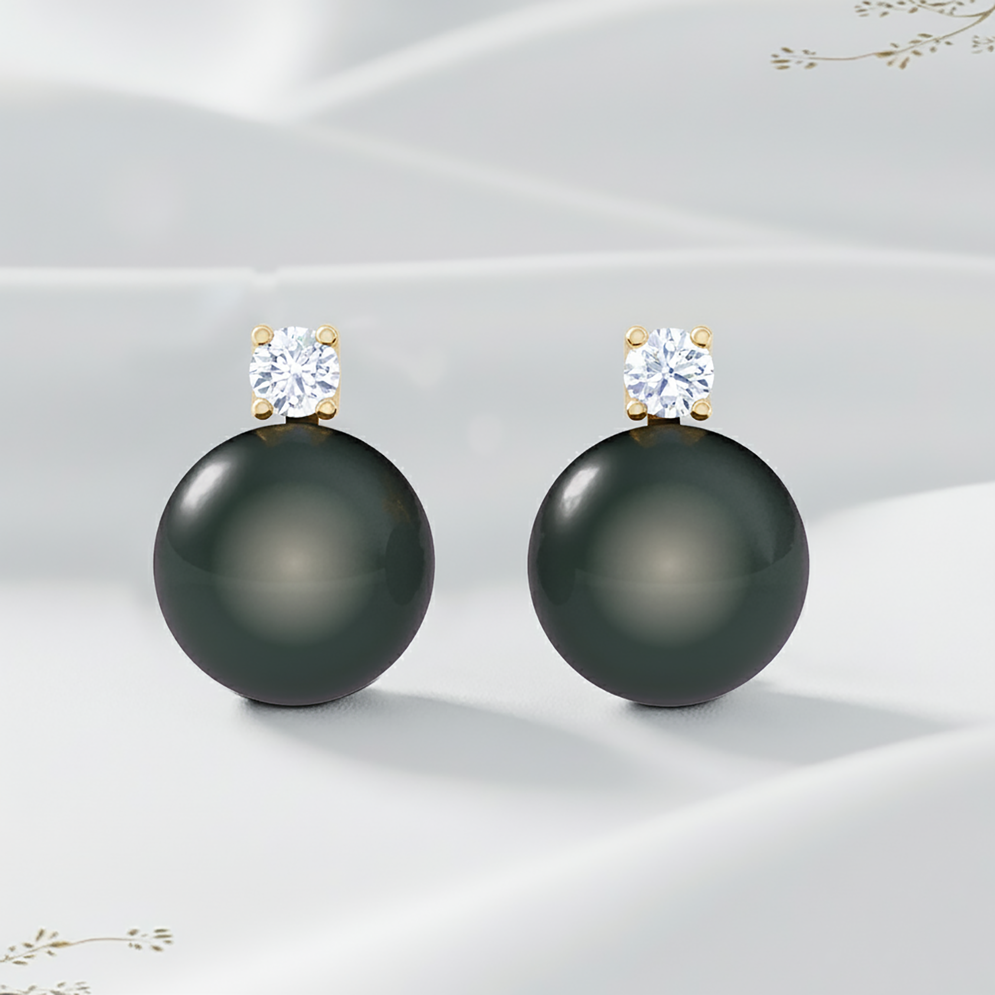 Elegant Black Pearl Drop Earrings