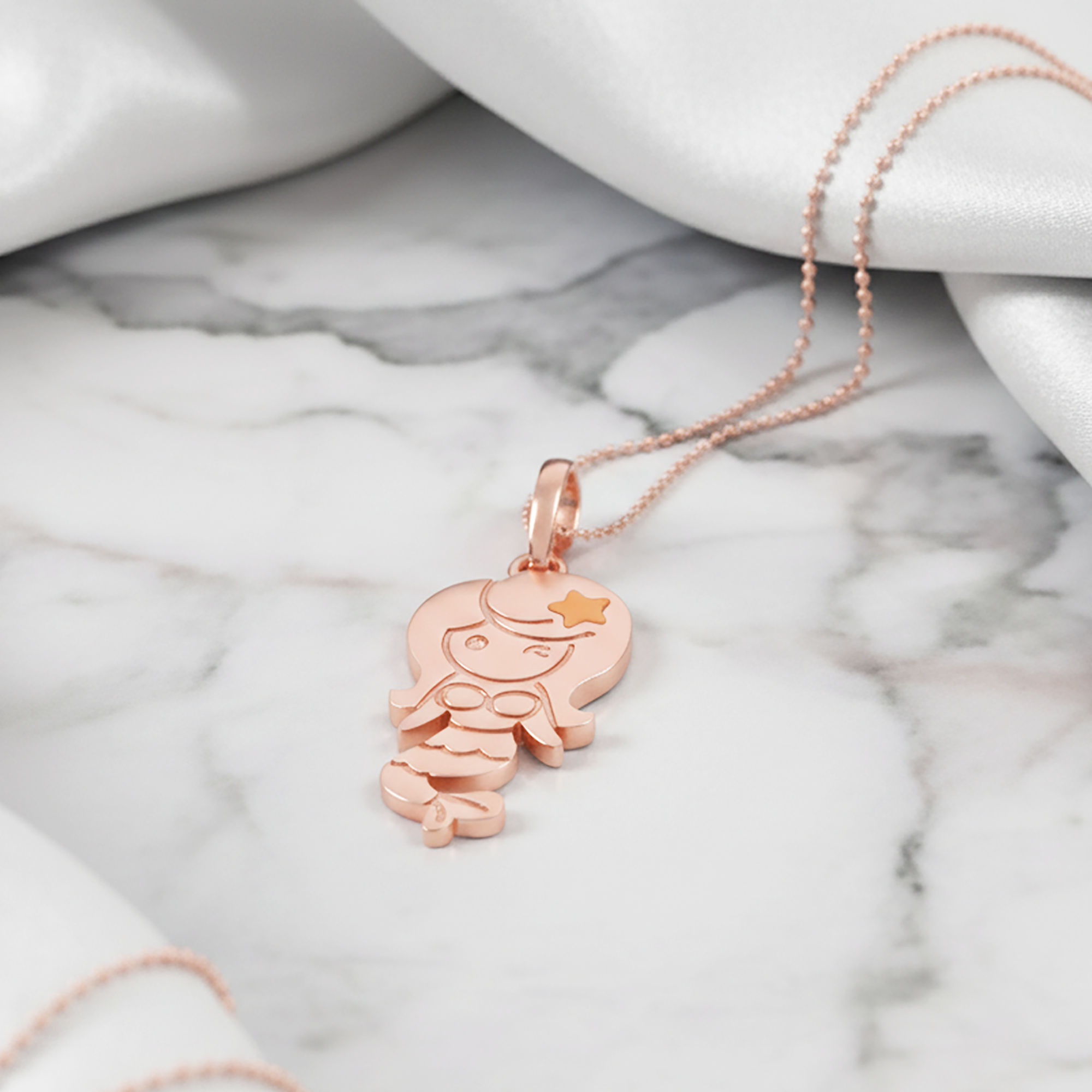 Cute Mermaid Girls Pendant