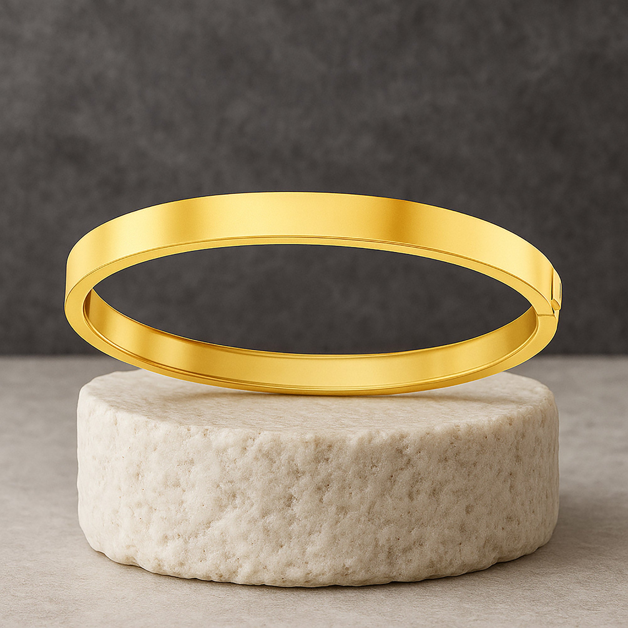 Yellow Gold Plated Men's Kada