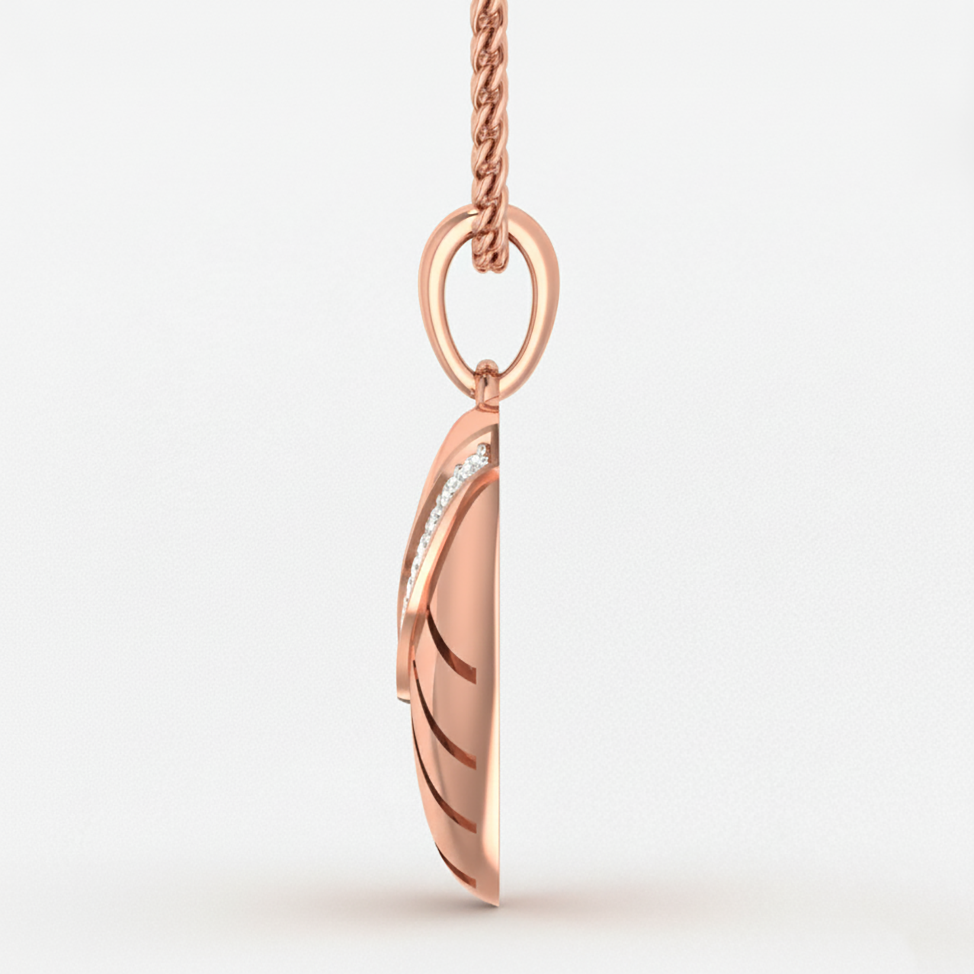 Rose Gold Plated Heart Pendant