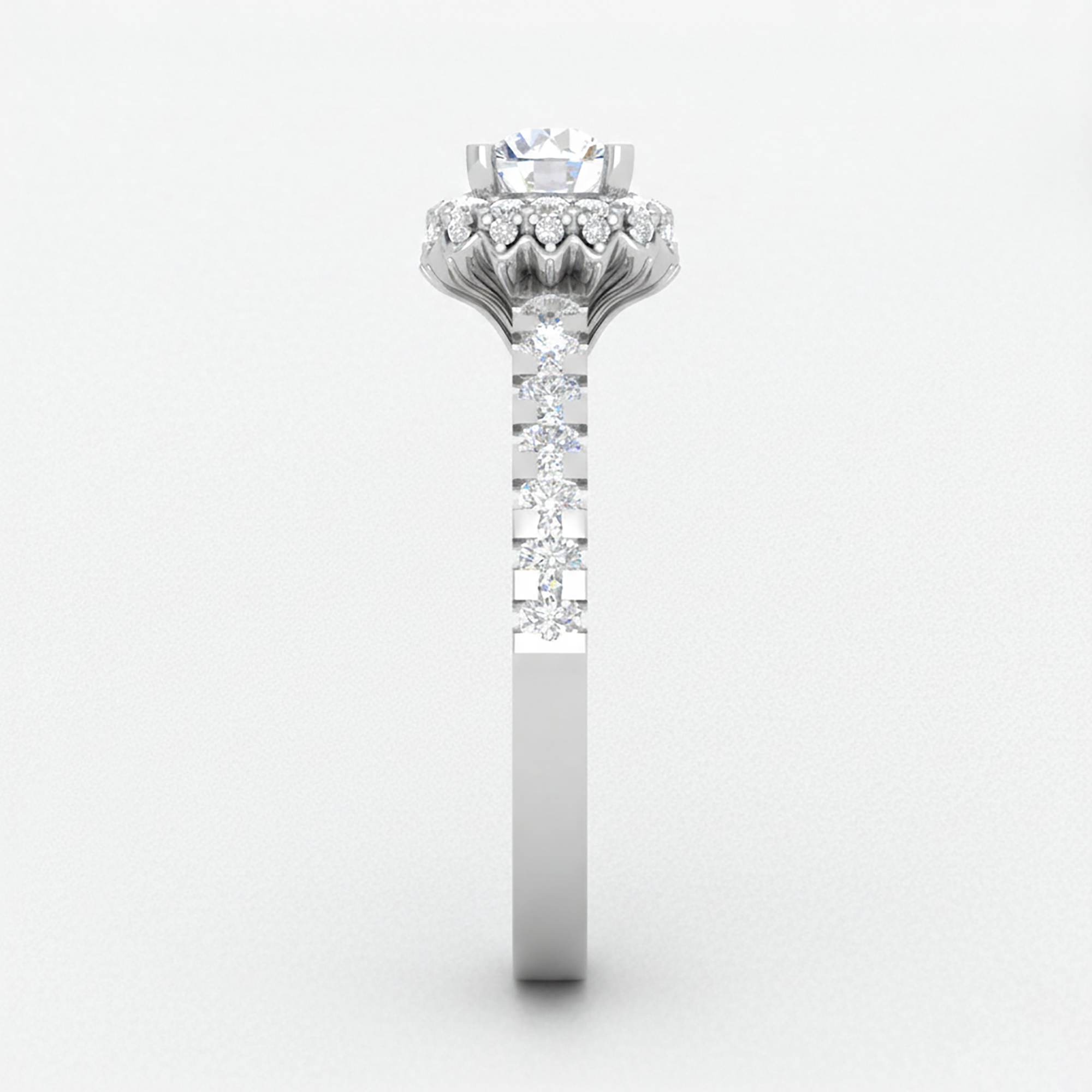 Timeless Sterling Silver Halo Ring