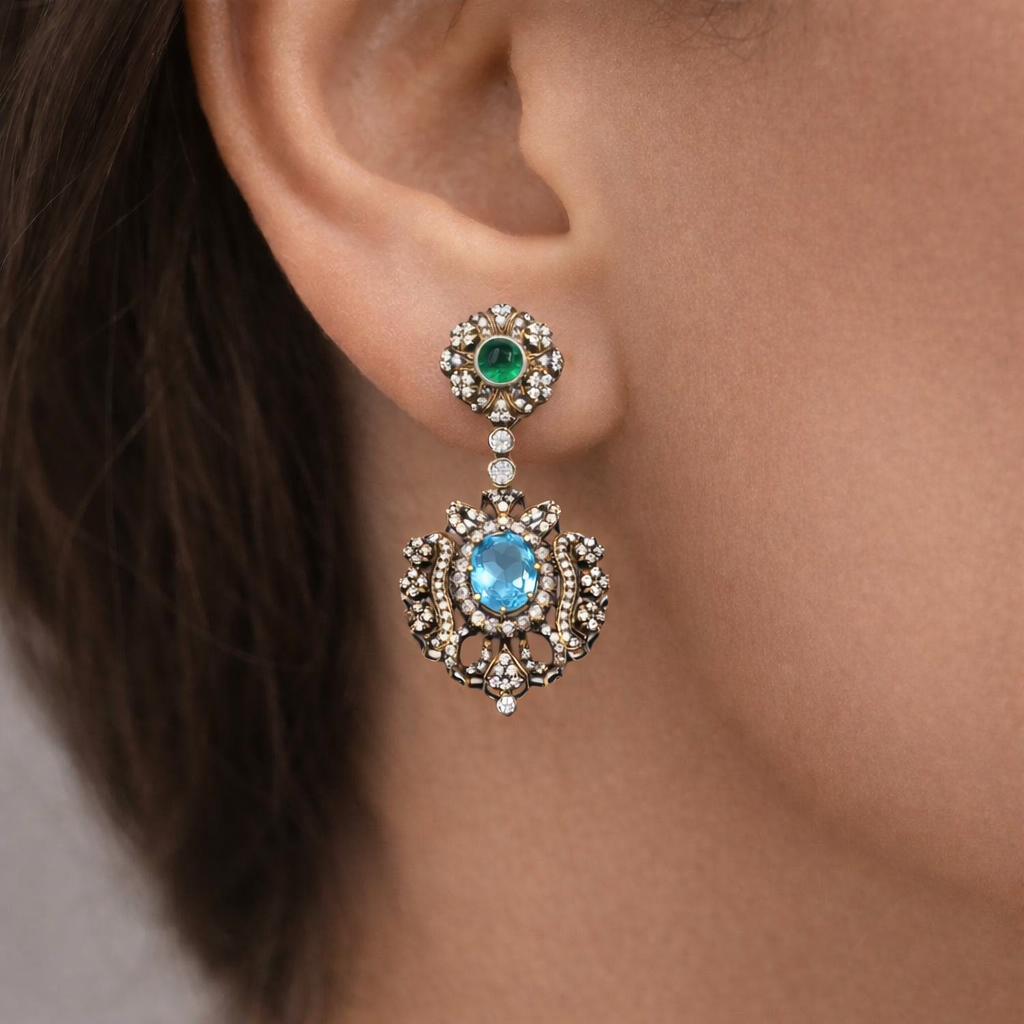 Queen Boudica Flame Dangle Earring