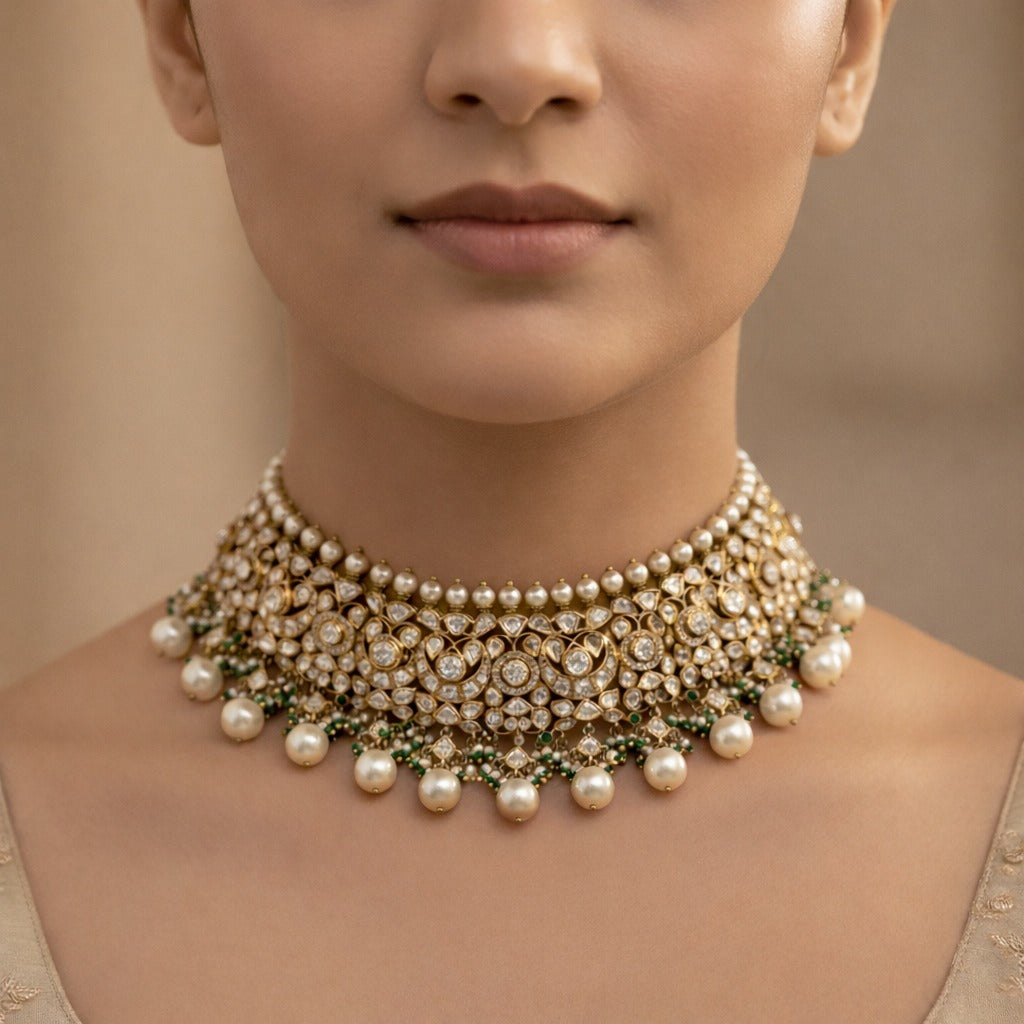 Queen Zoya Polki Diamond Regal Choker