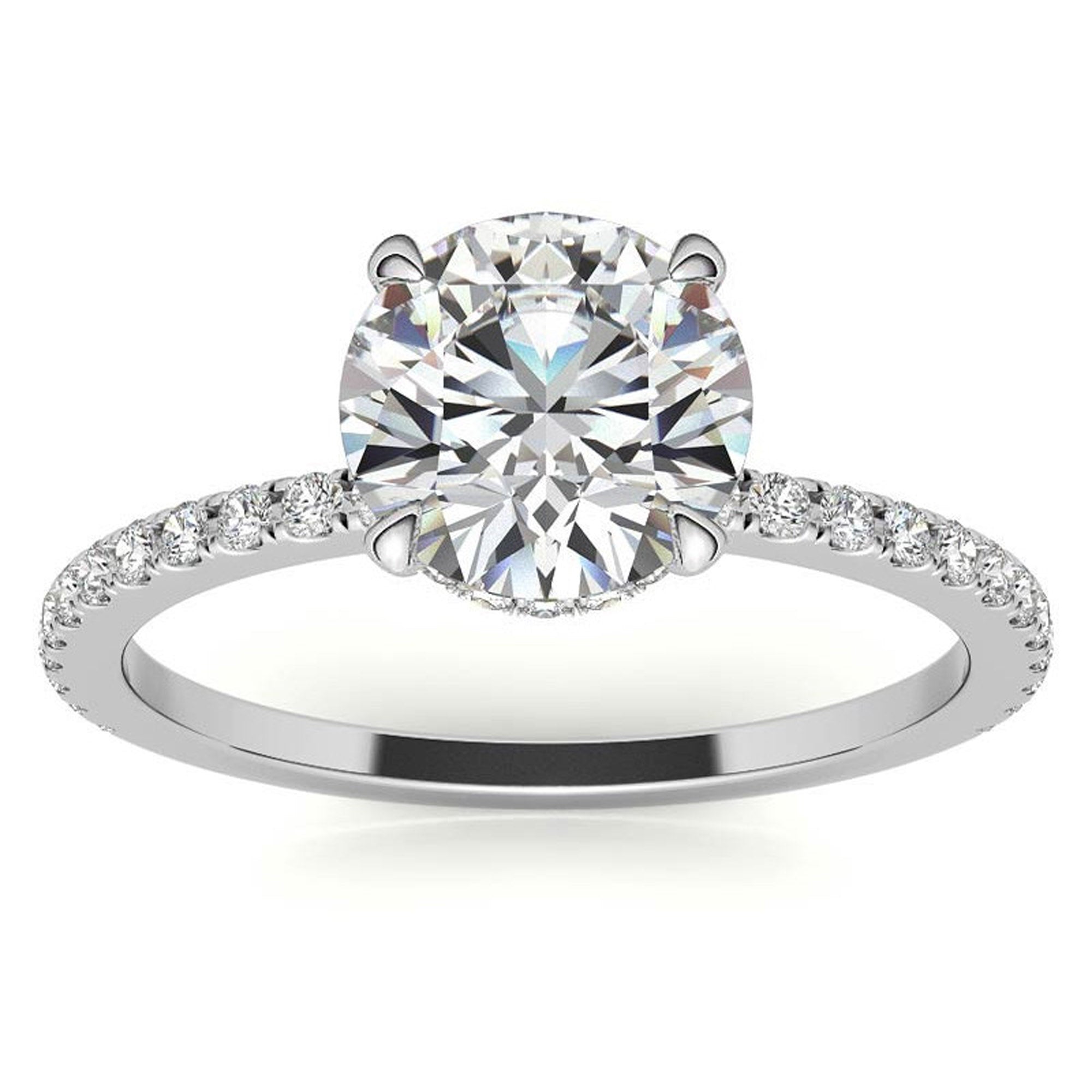 Stunning White Gold Plated Ring for Women