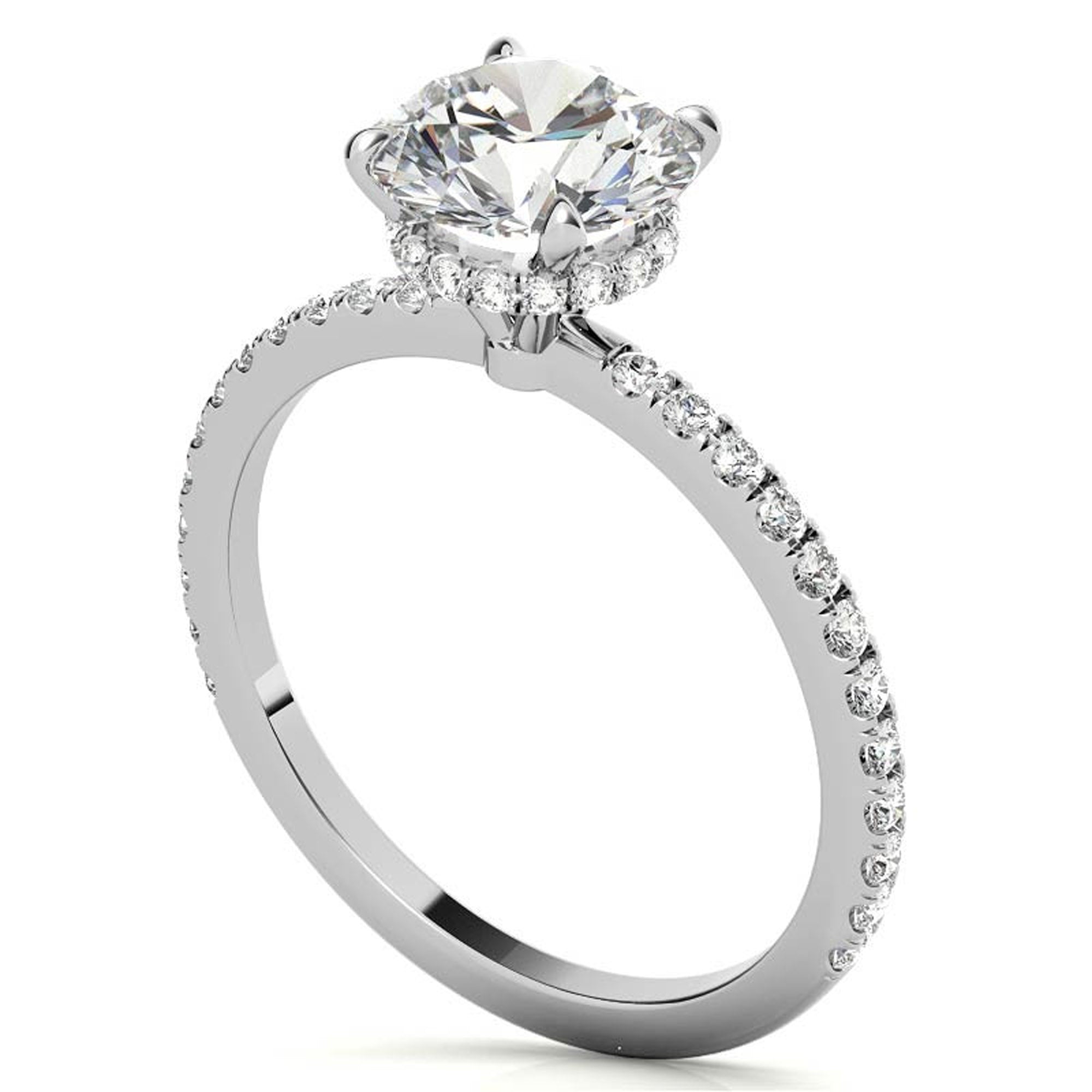 Stunning White Gold Plated Ring for Women