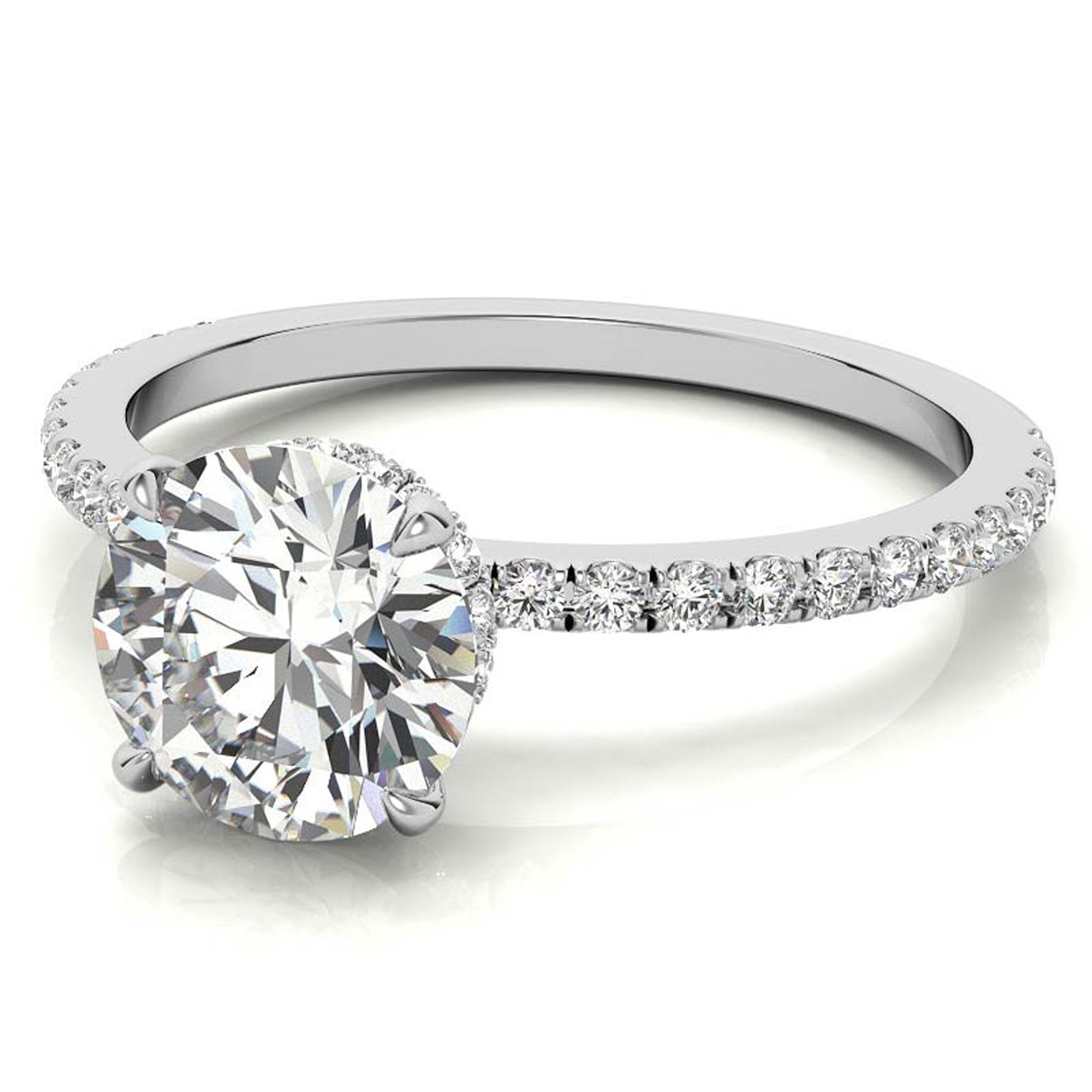Stunning White Gold Plated Ring for Women