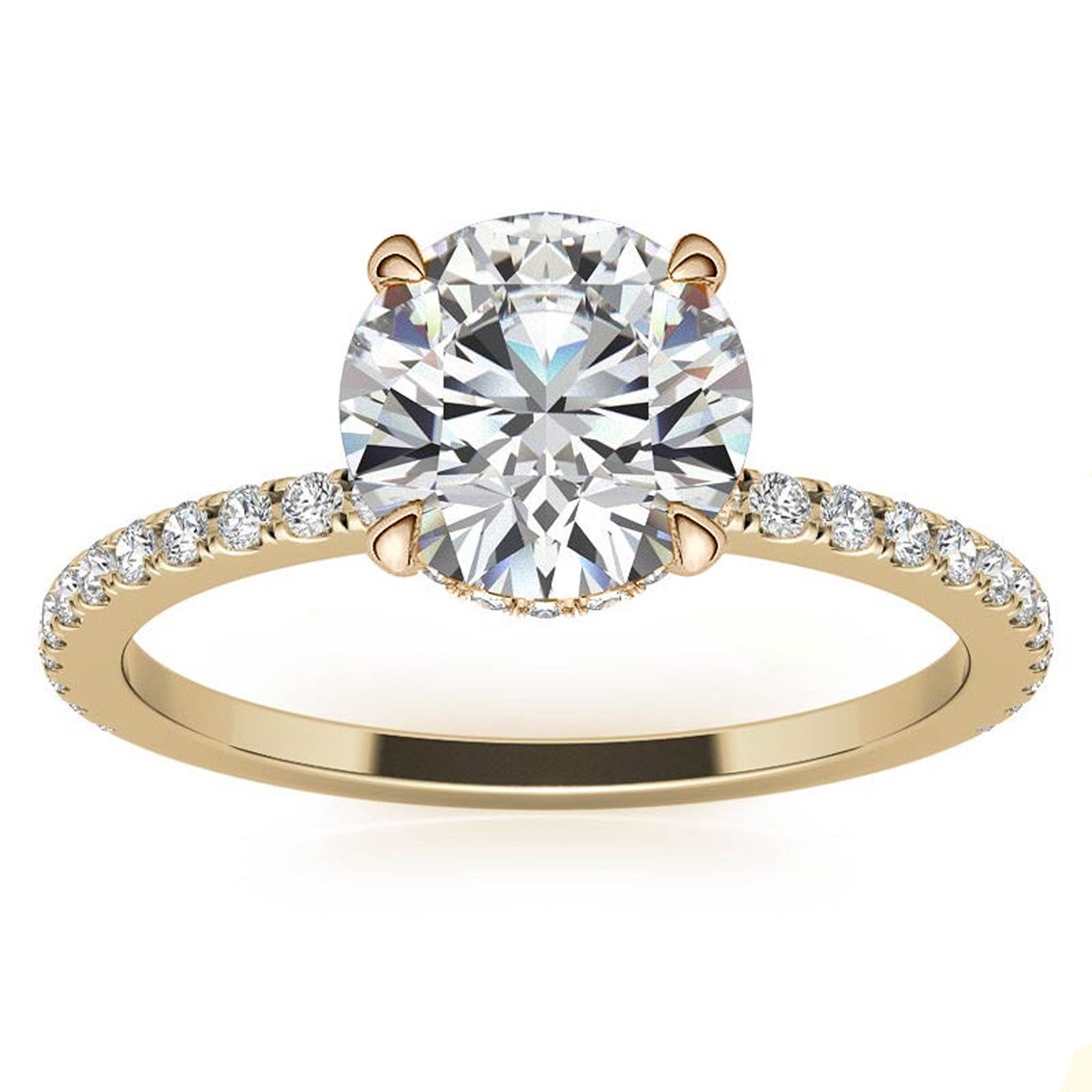 Stunning Yellow Gold Plated Ring for Women