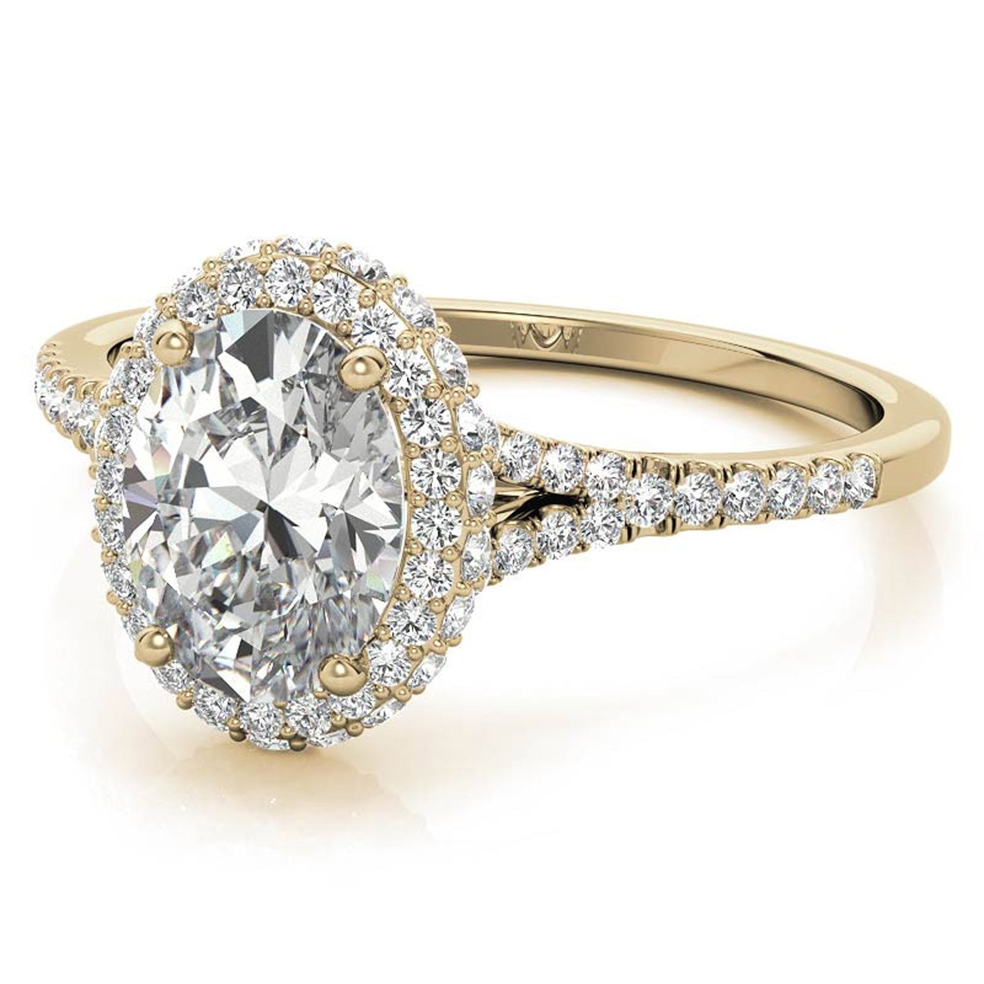 Silver double sparkle ring