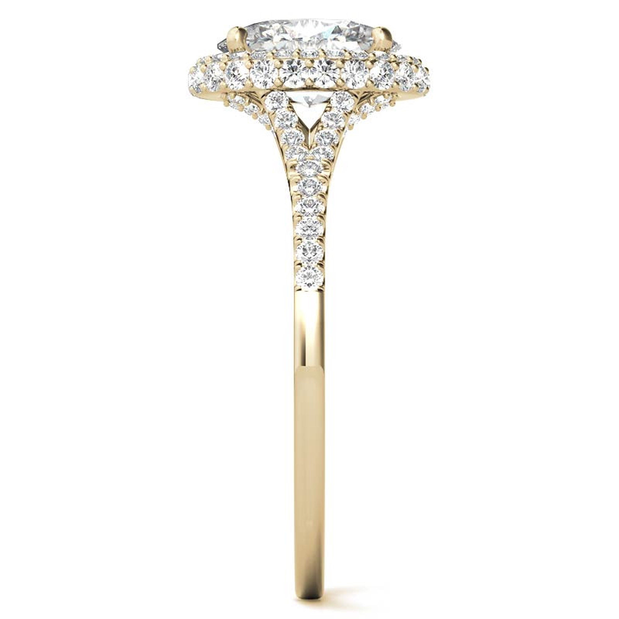 Silver double sparkle ring