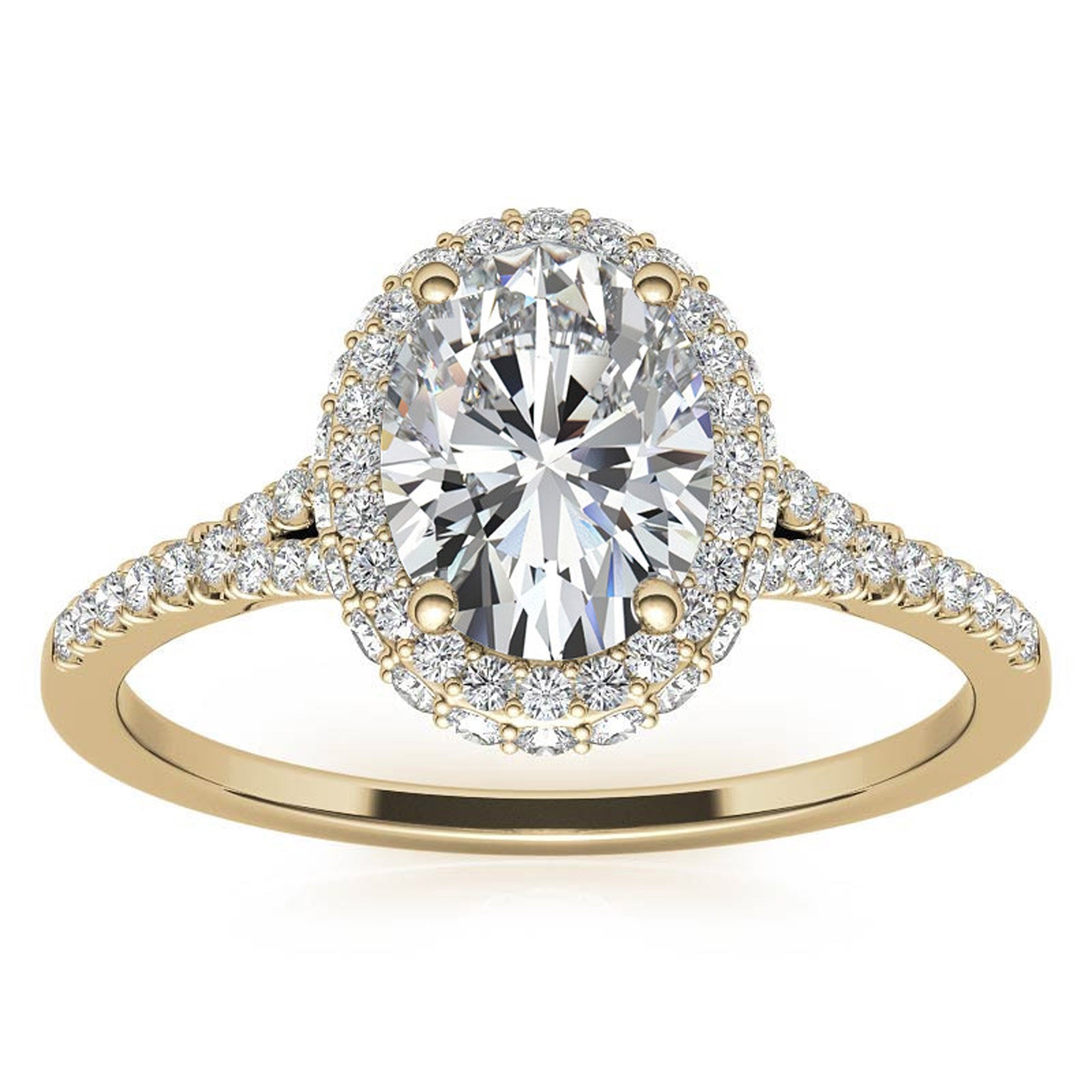 Silver double sparkle ring