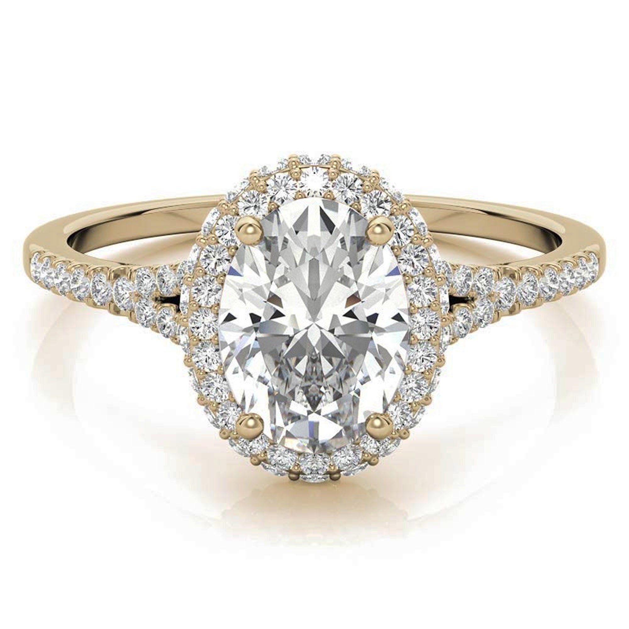 Silver double sparkle ring