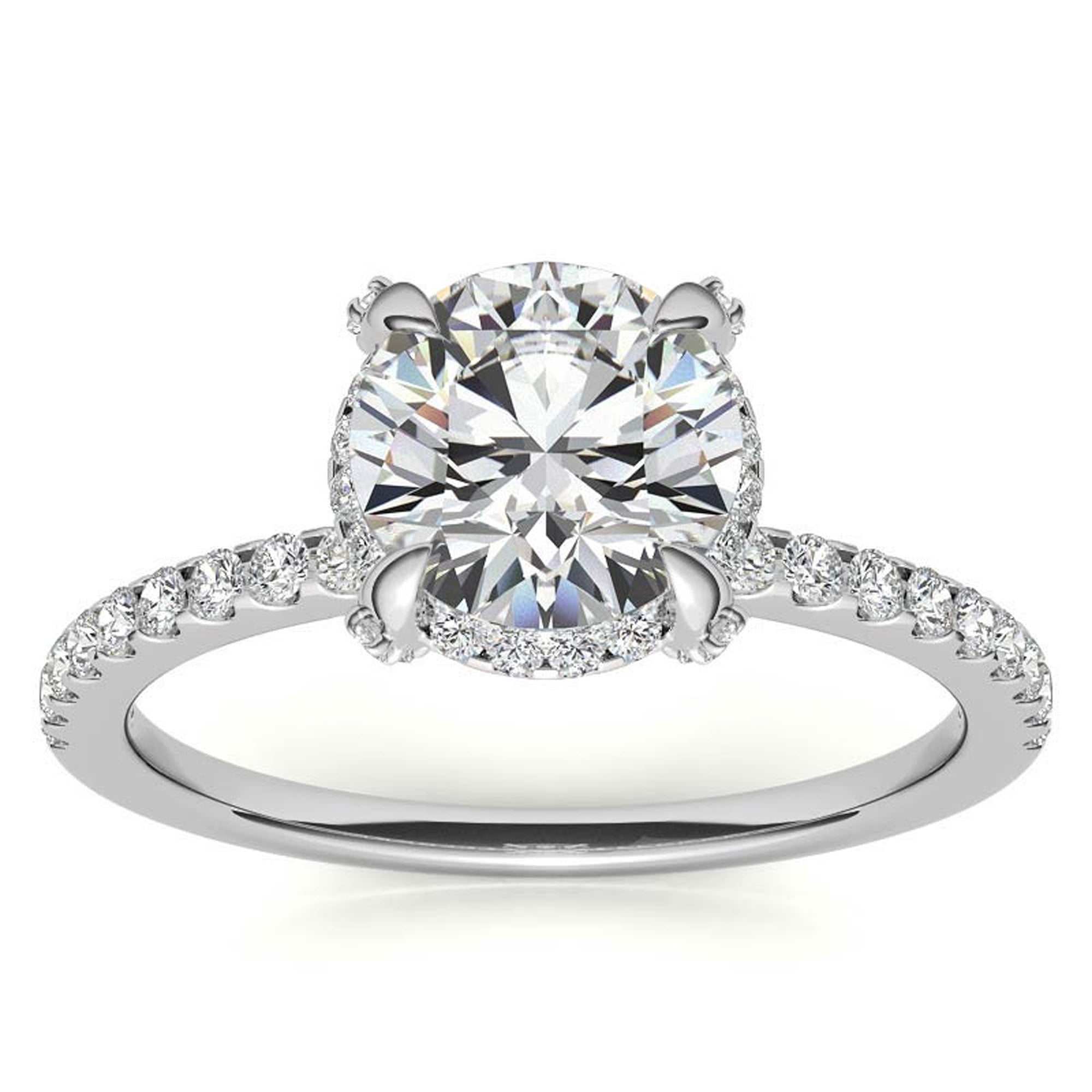 Stunning Round Solitaire Diamond Ring