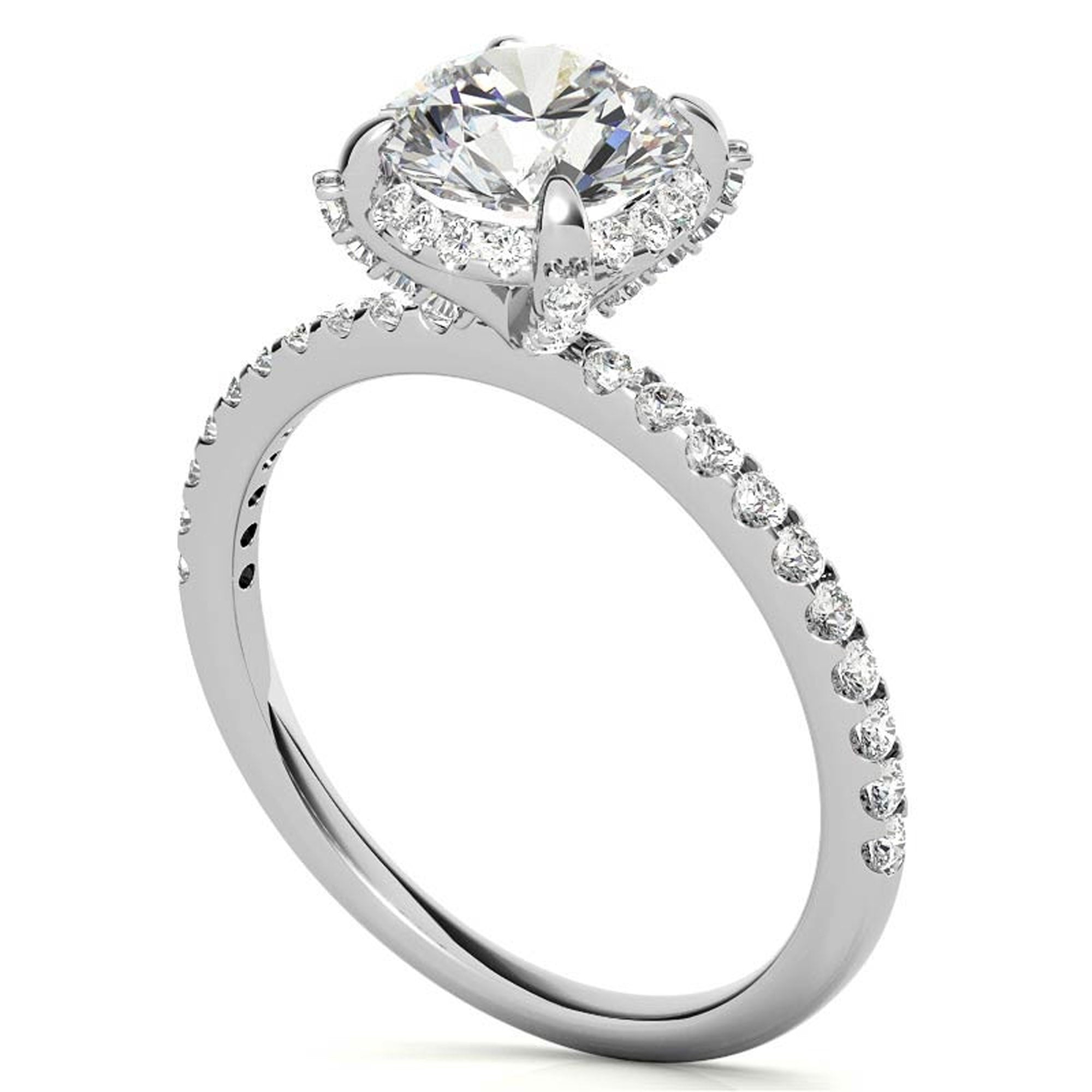 Stunning Round Solitaire Diamond Ring