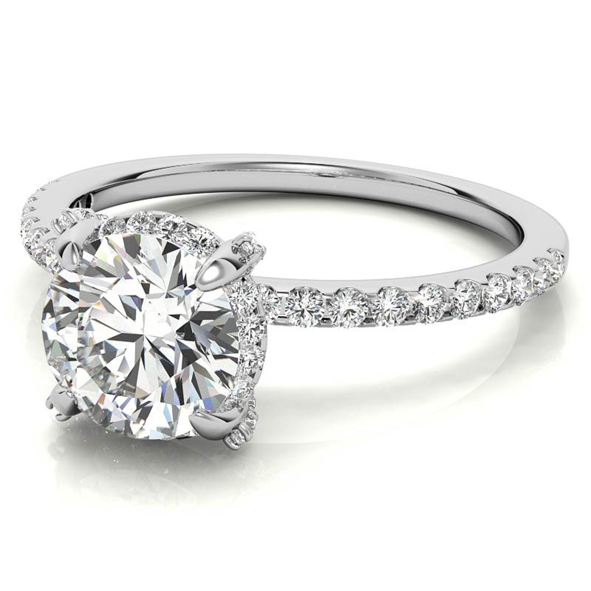 Stunning Round Solitaire Diamond Ring