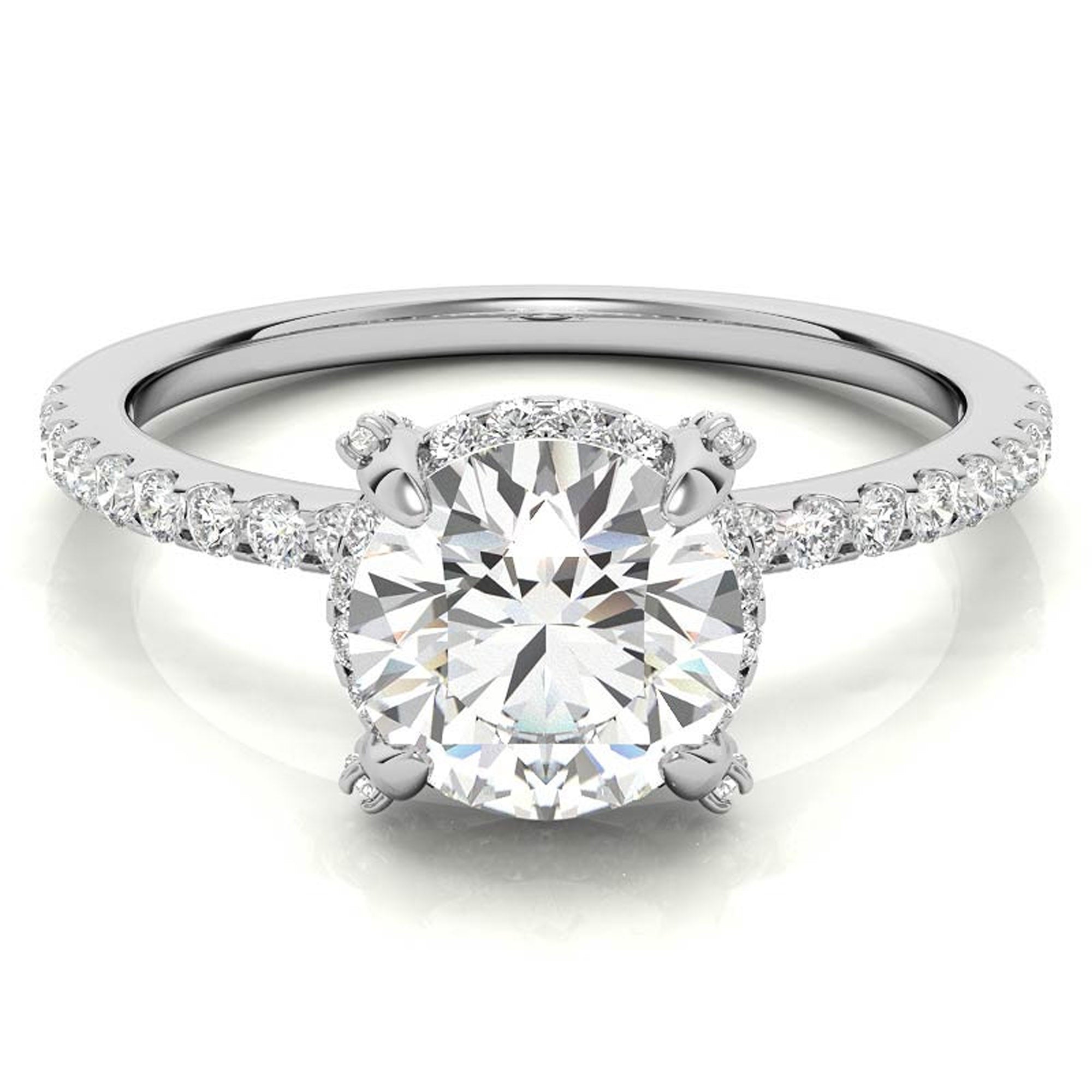 Stunning Round Solitaire Diamond Ring