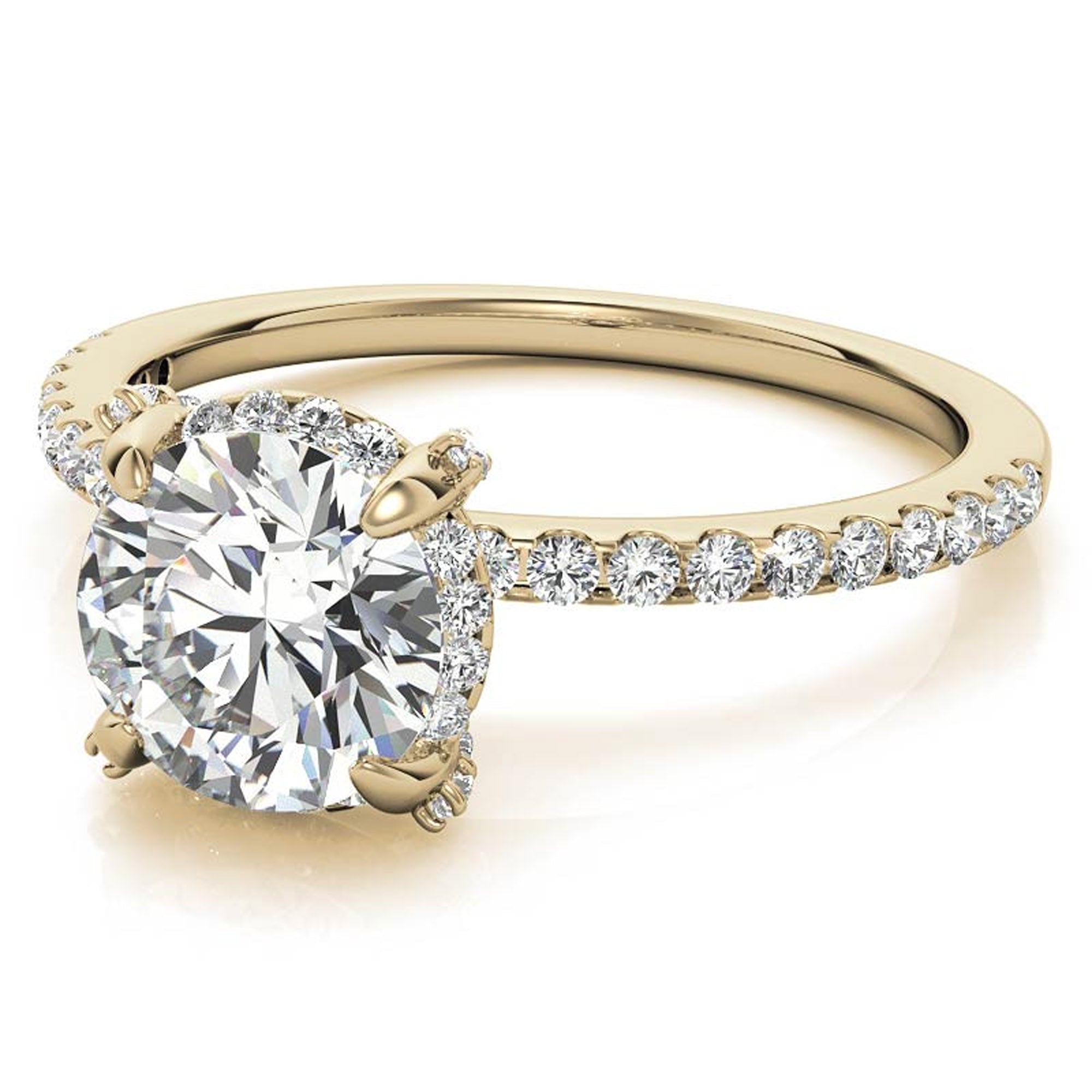 Stunning Round Solitaire Diamond Ring