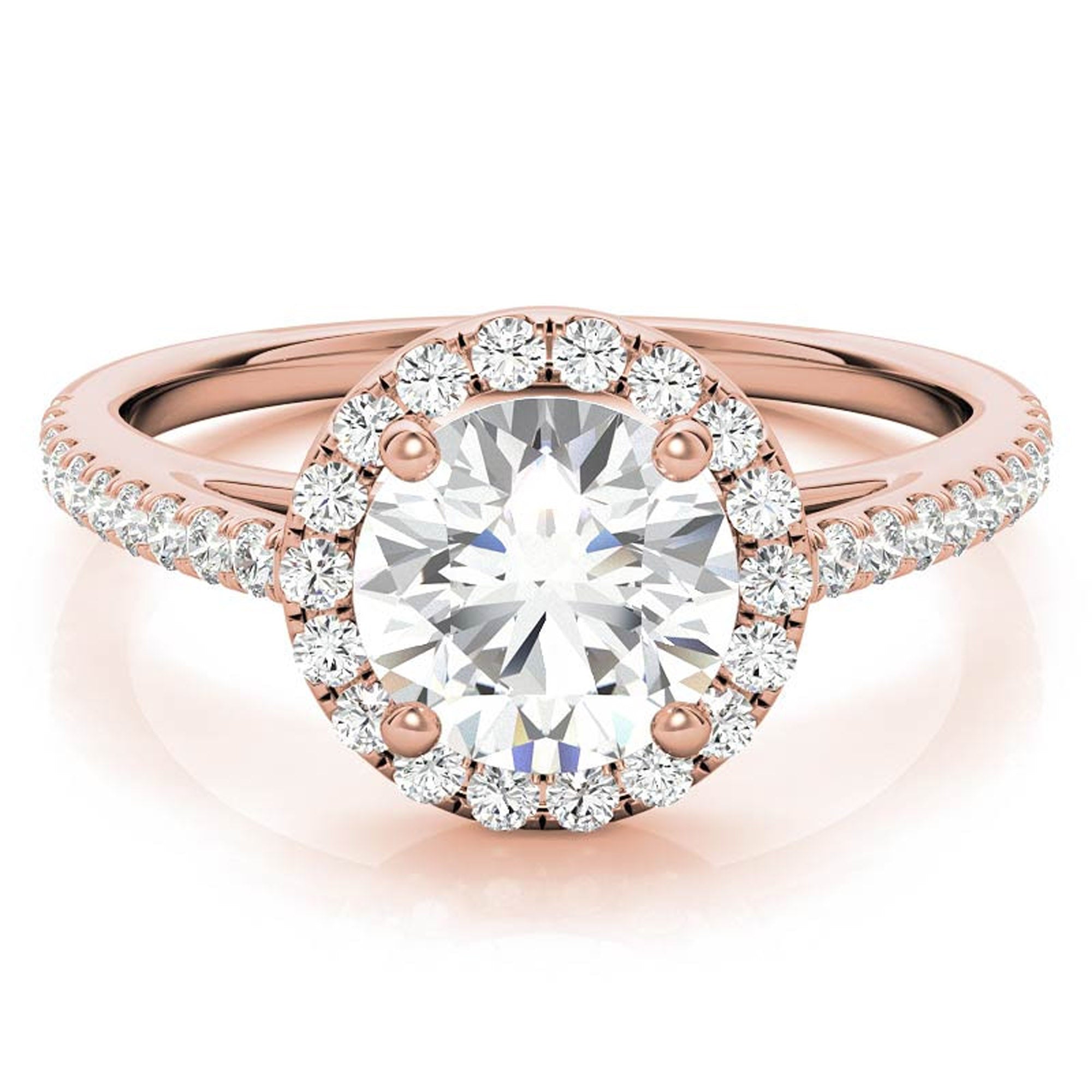 Elegant Halo Design Ring for Women