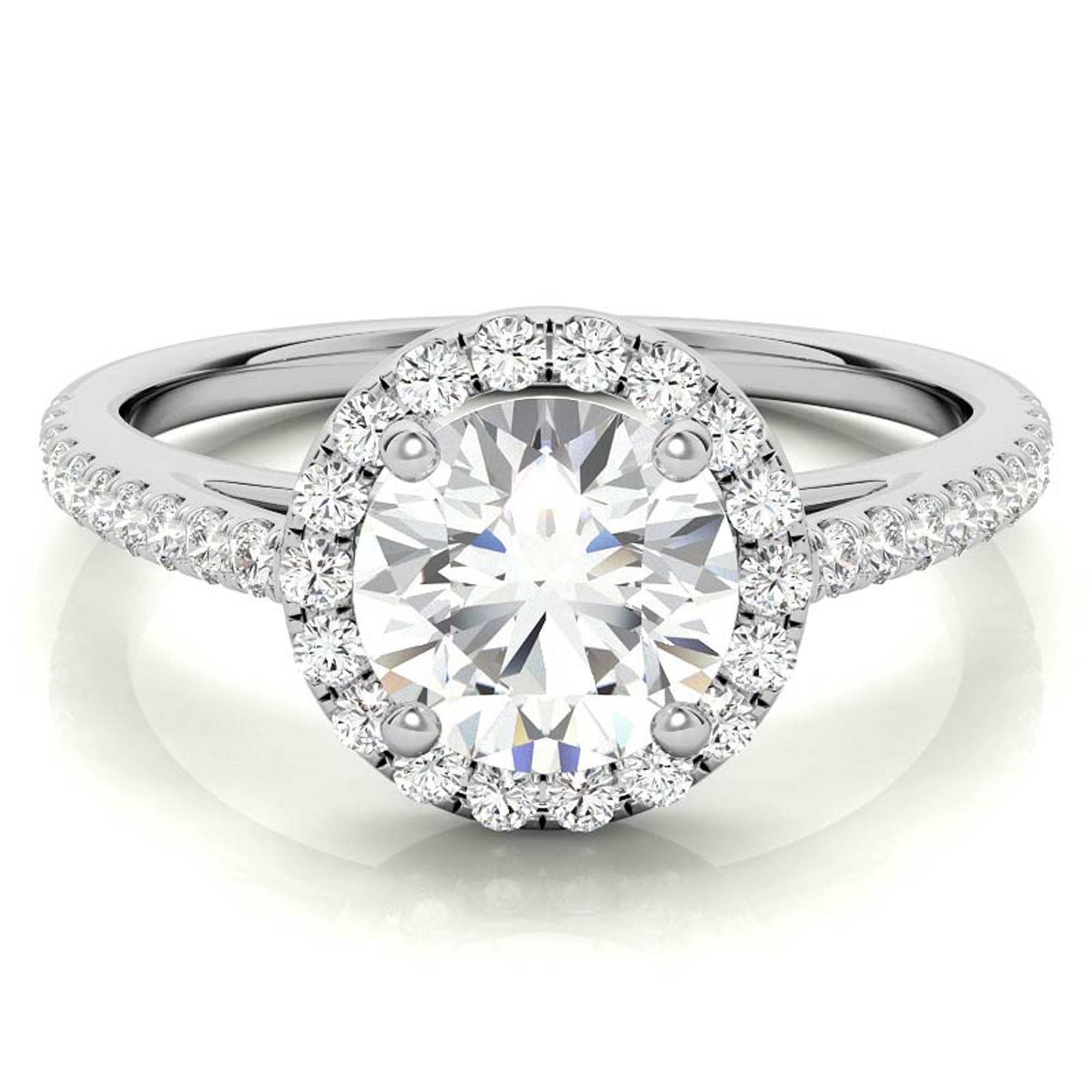 Elegant Halo Design Ring for Women