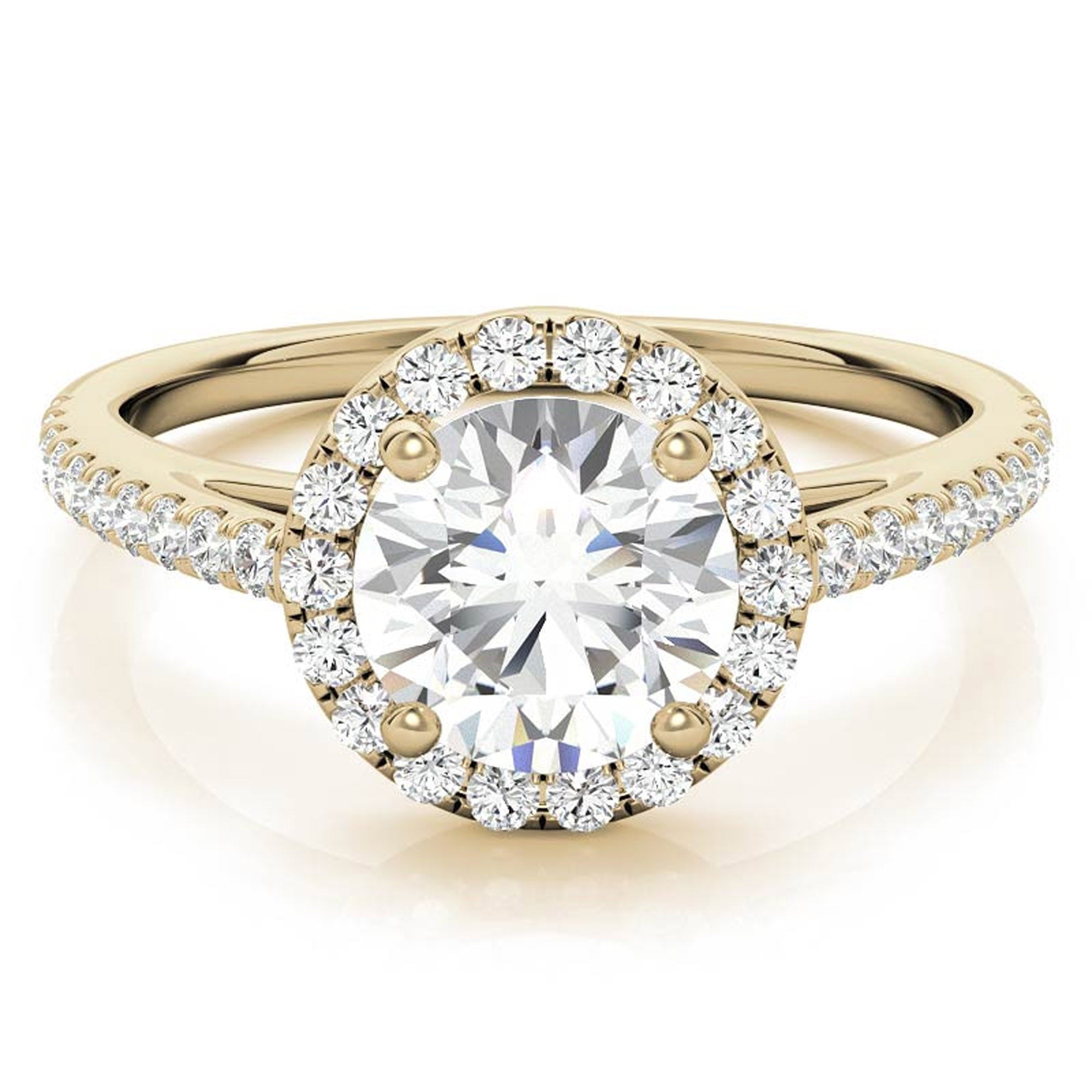 Elegant Halo Design Ring for Women