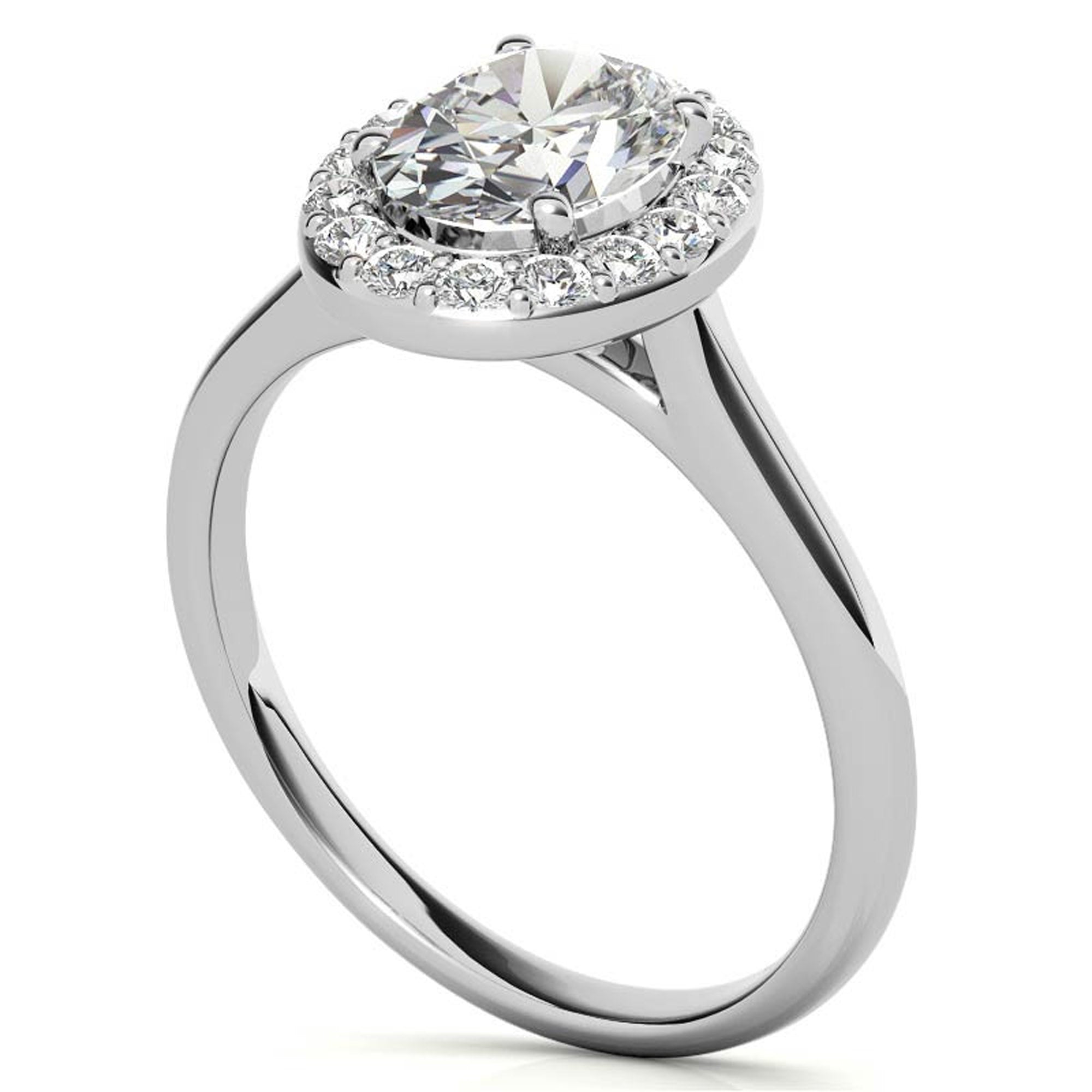Silver Elegant white Sparkle Ring