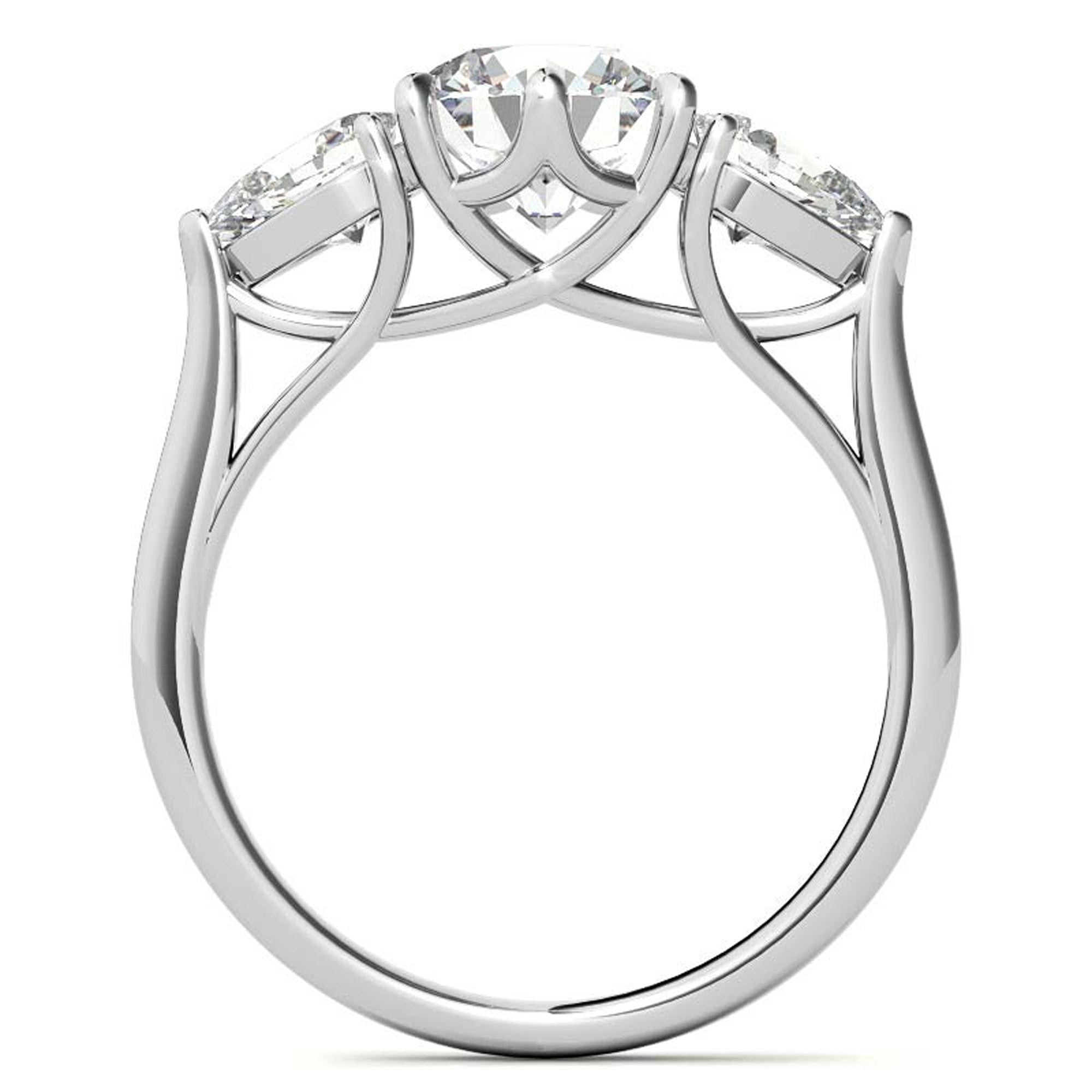 Stackable White Gold Ring Set