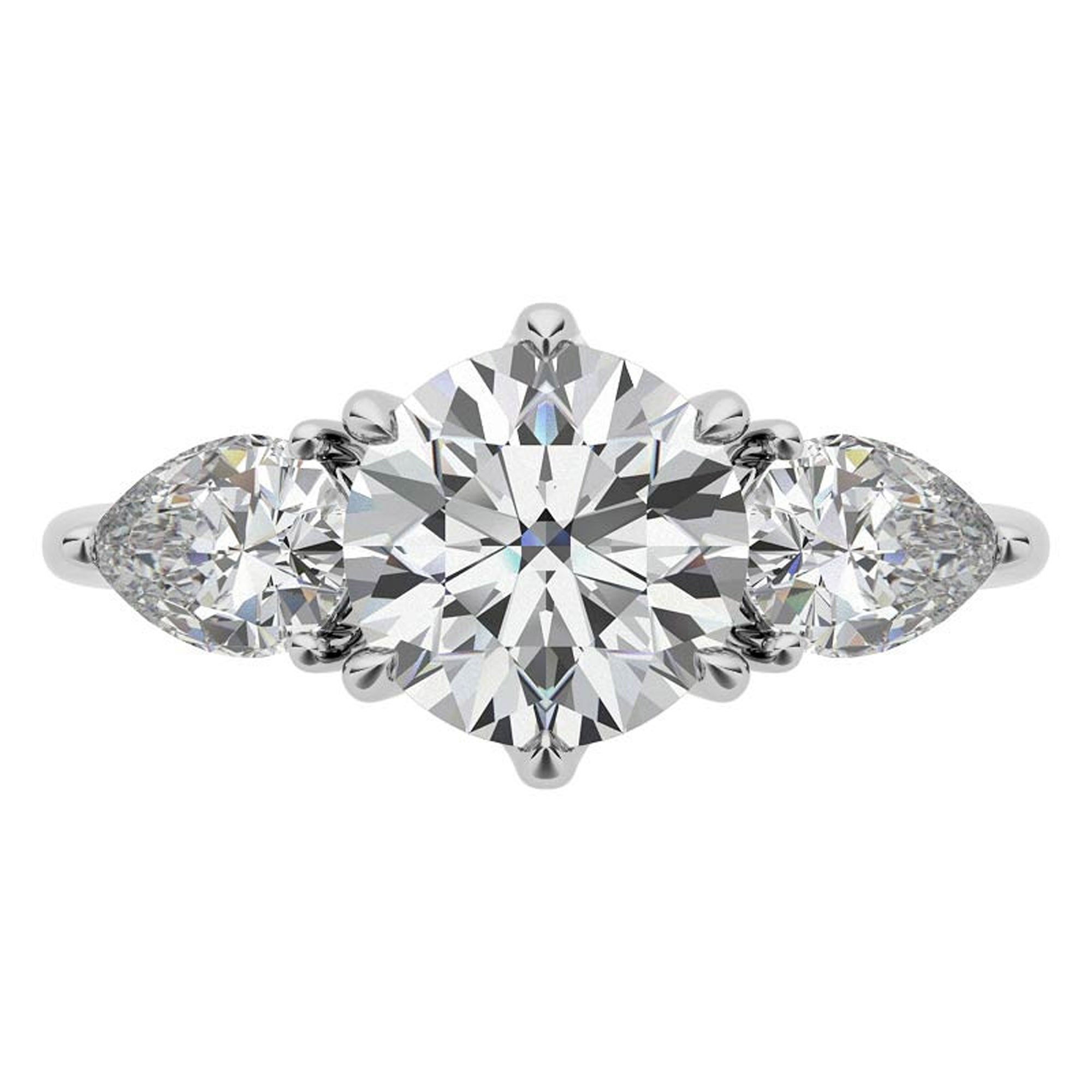 Stackable White Gold Ring Set