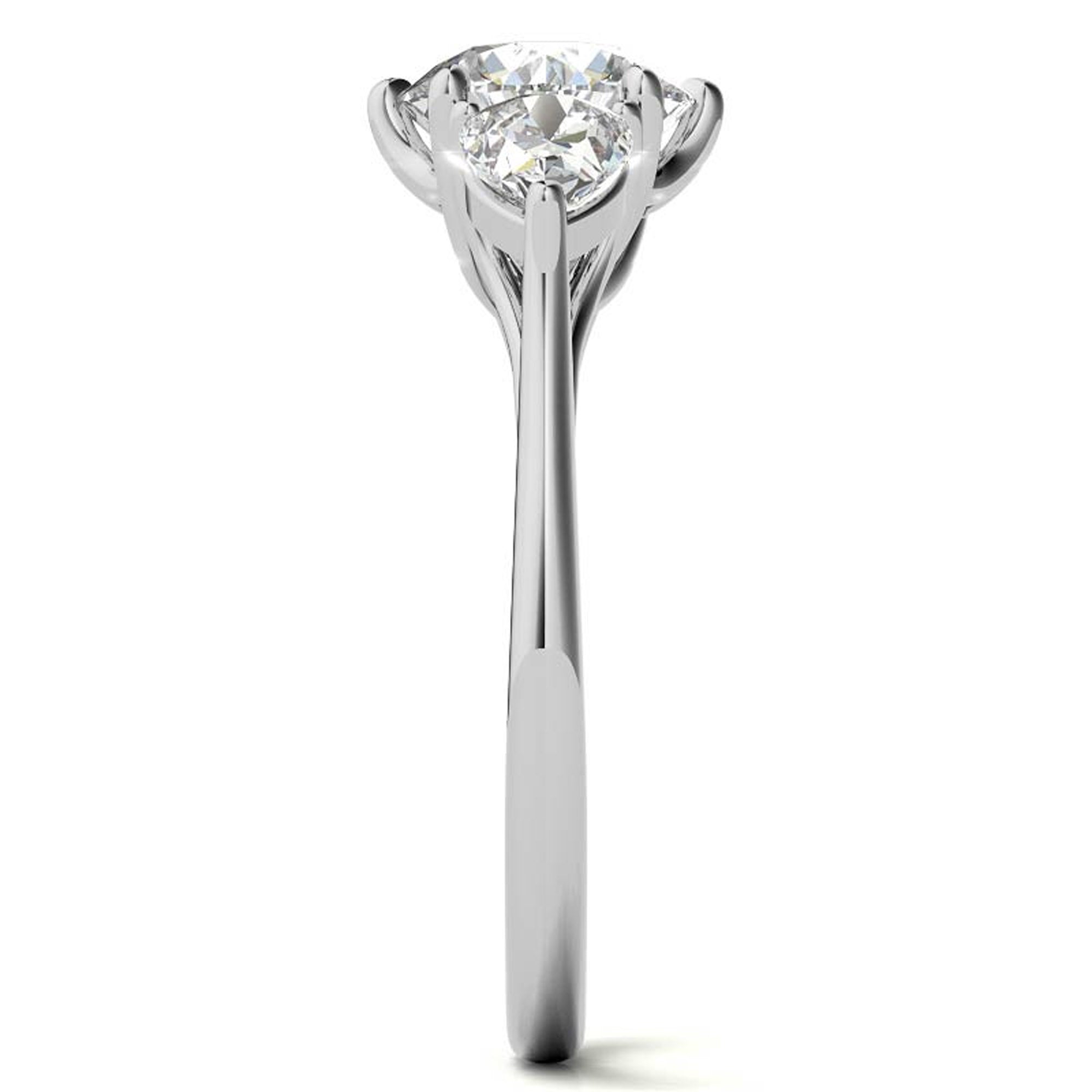 Stackable White Gold Ring Set