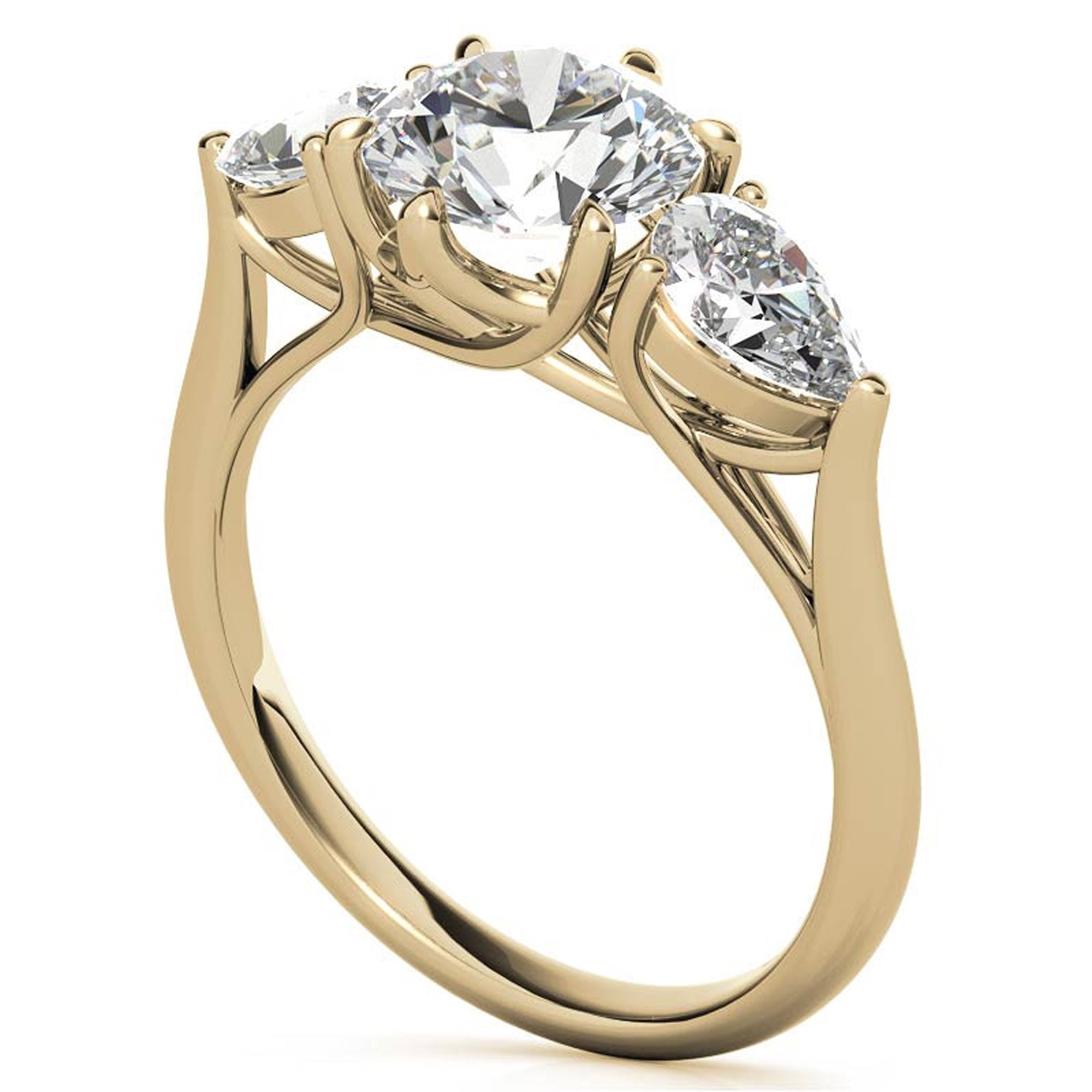 Stackable Yellow Gold Ring Set